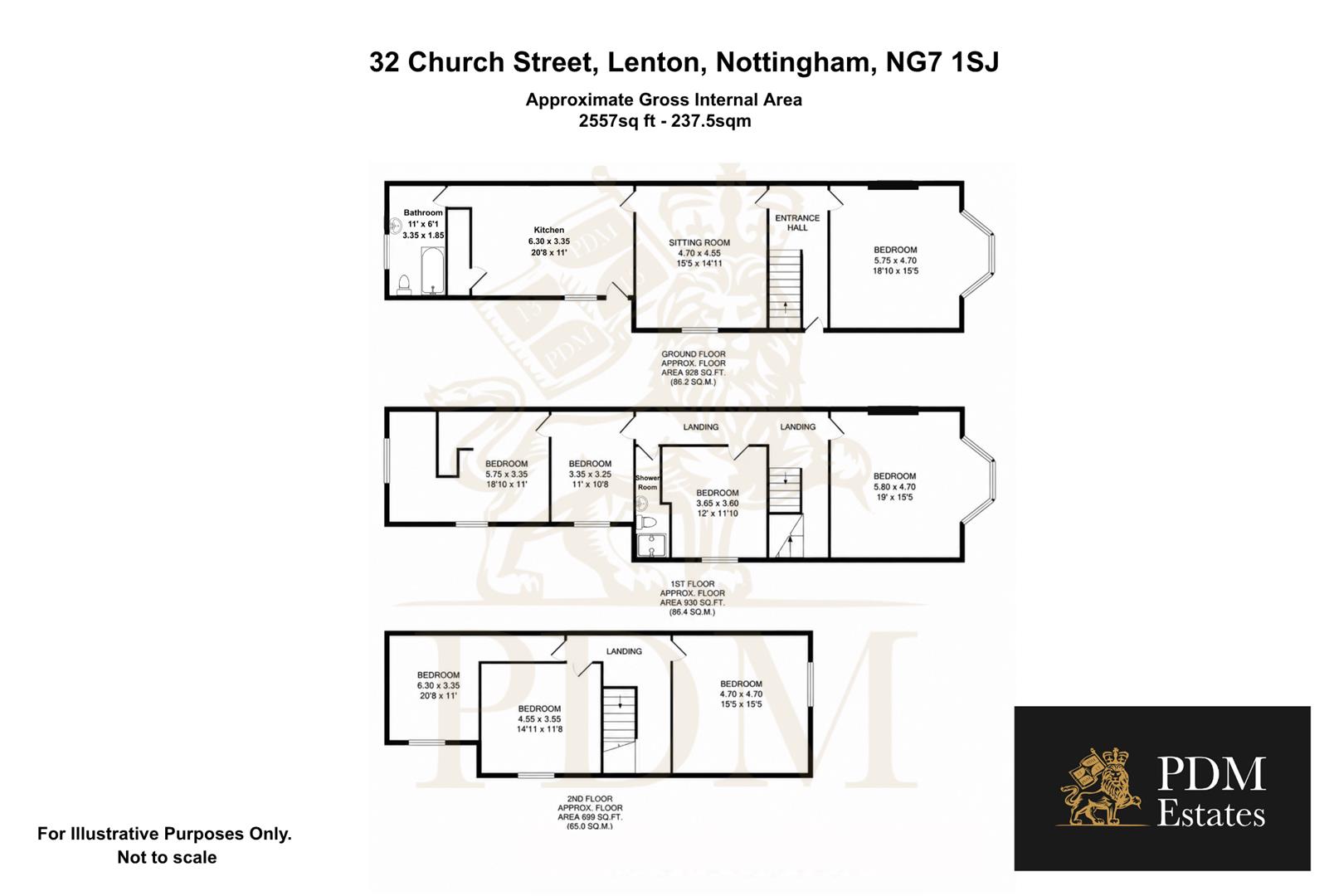 32, Church Street, Nottingham floorplan