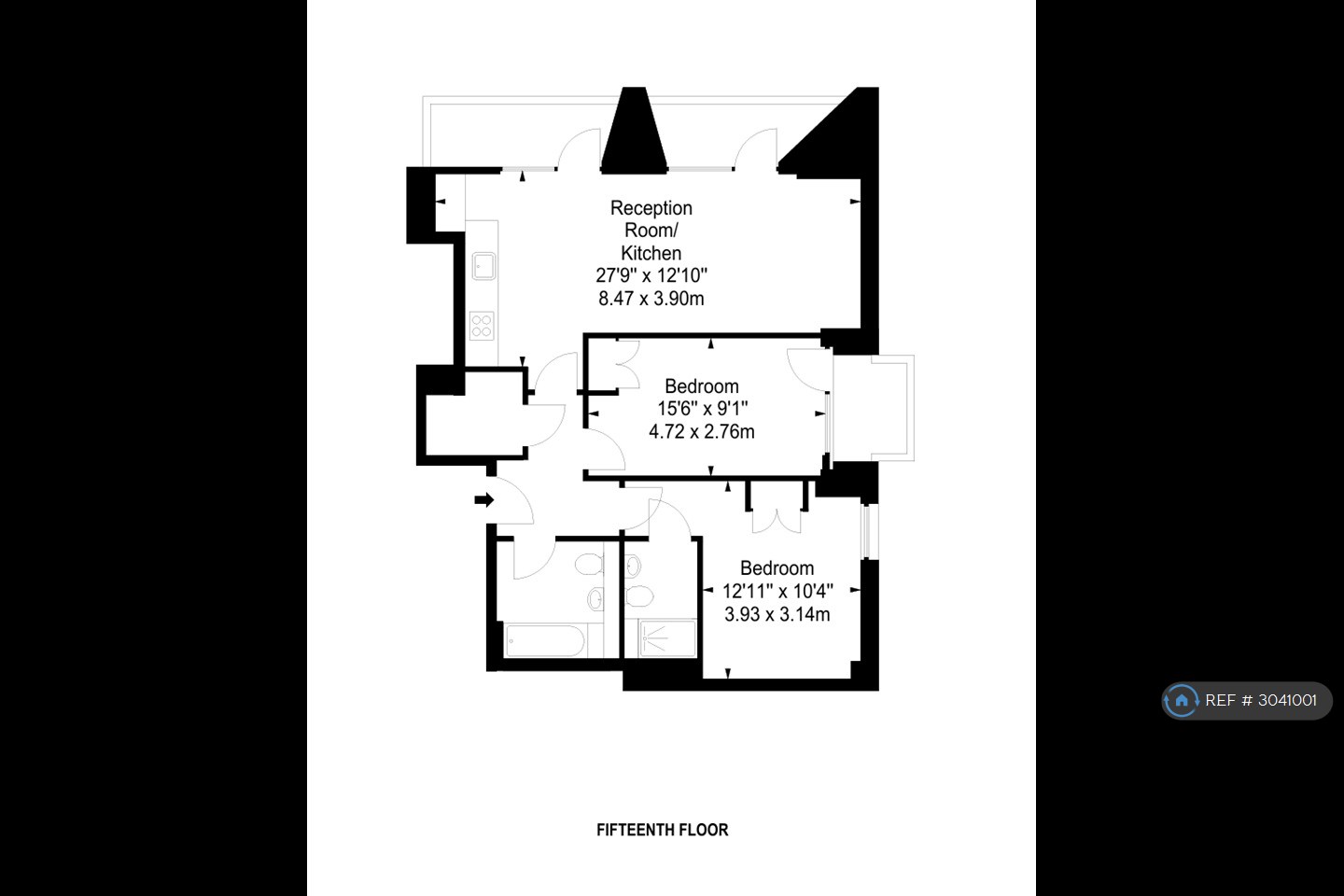 Flat, Station Grove, Wembley floorplan