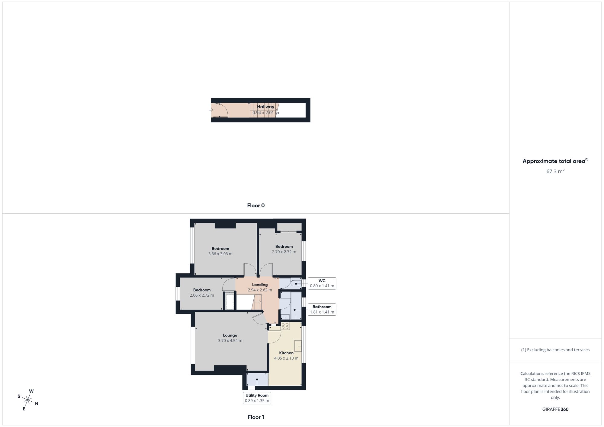 43 Oak Avenue, Gateshead floorplan