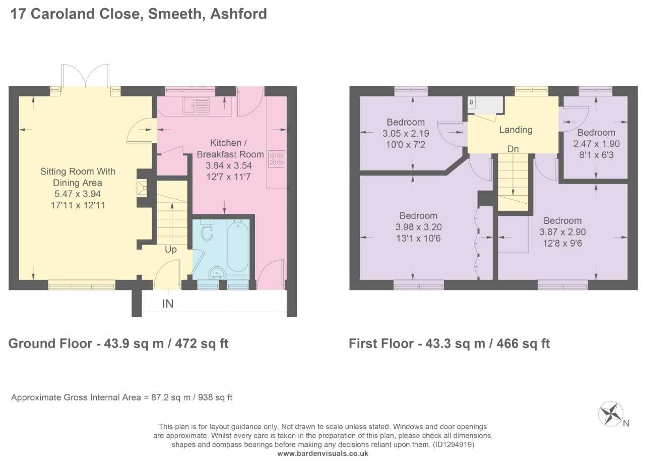 17, Caroland Close, Smeeth floorplan