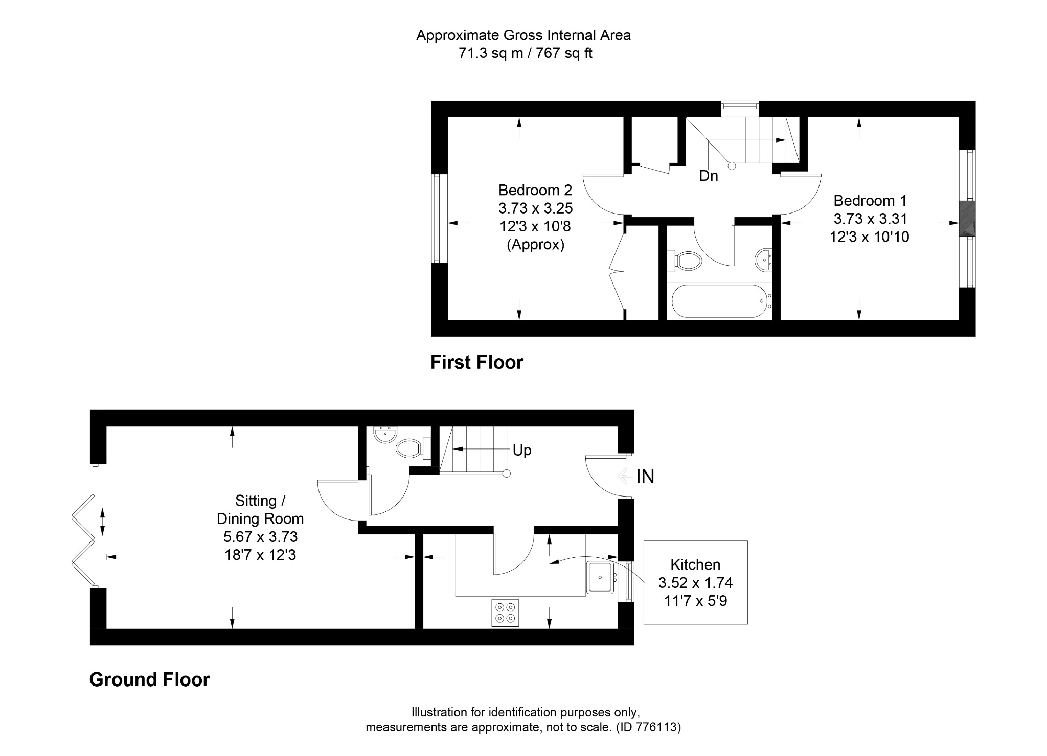 Shaggy Calf Lane, Slough SL2, 2 bedroom semidetached house for sale
