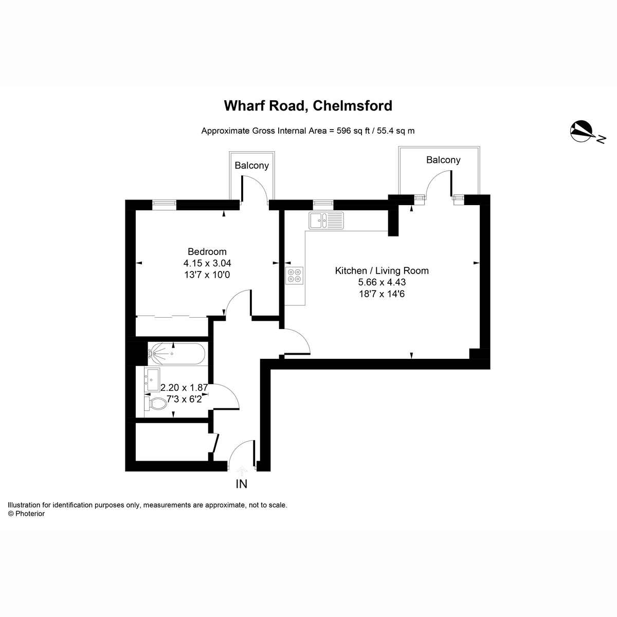212, Wharf Road, Chelmsford, CM2 floorplan
