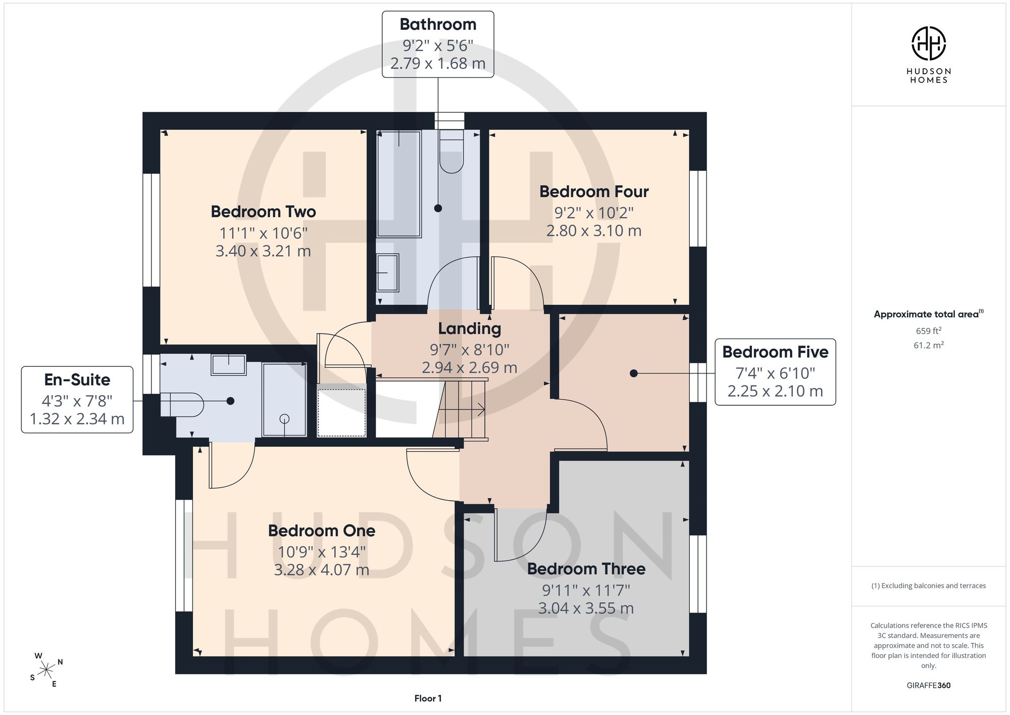 61 Rosewood Way, Peterborough floorplan