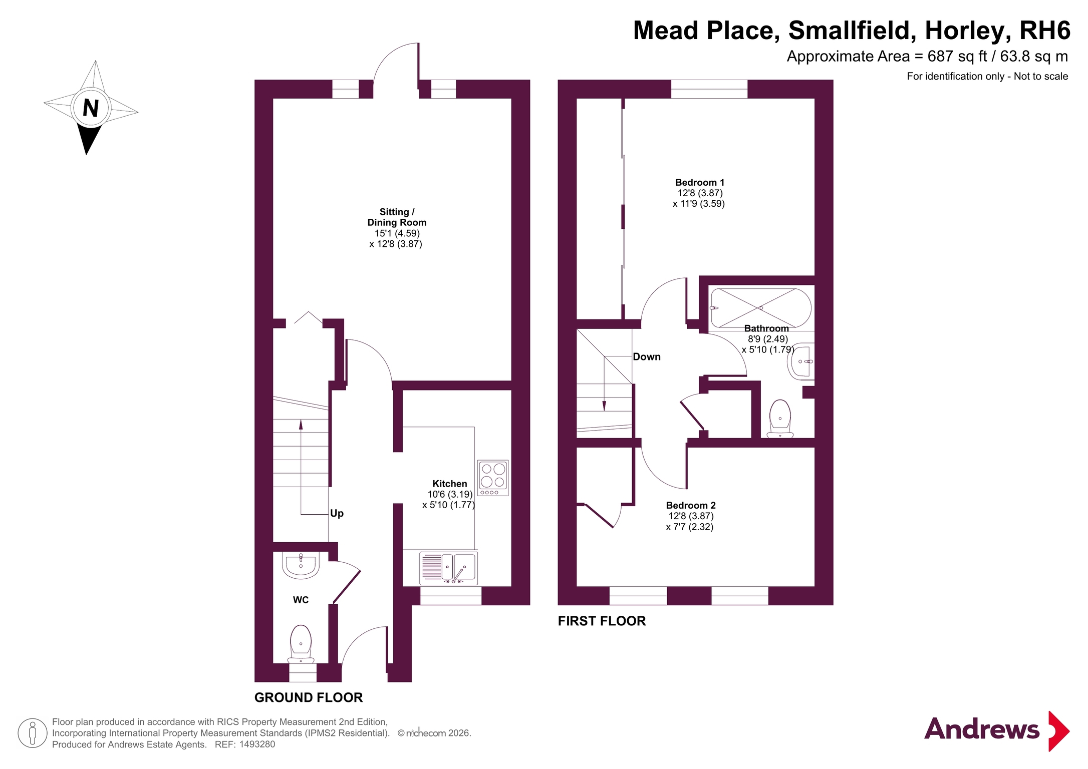 1, Mead Place, Horley floorplan