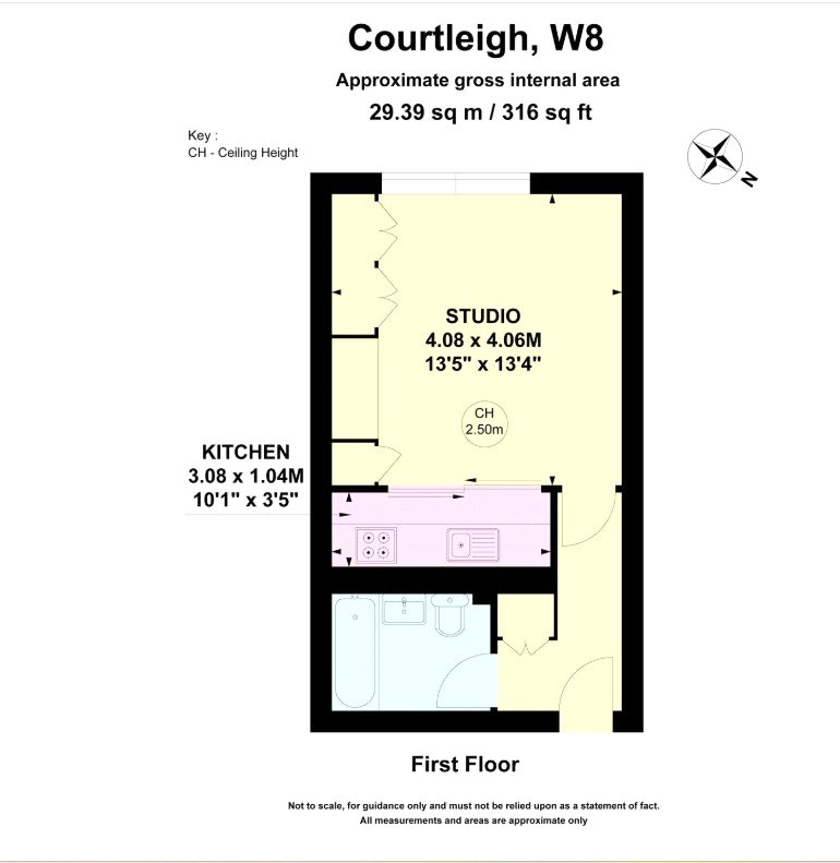 X5 Courtleigh, 126, Earls Court Road, London floorplan