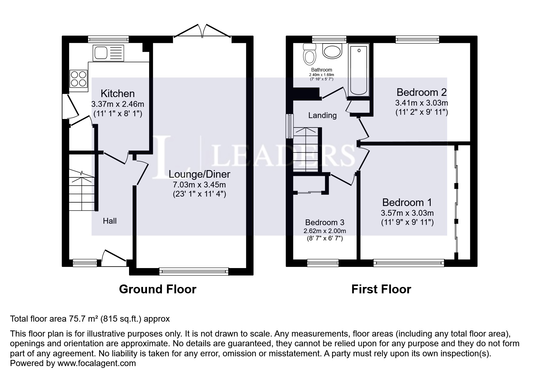74, Hollowood Avenue, Littleover floorplan
