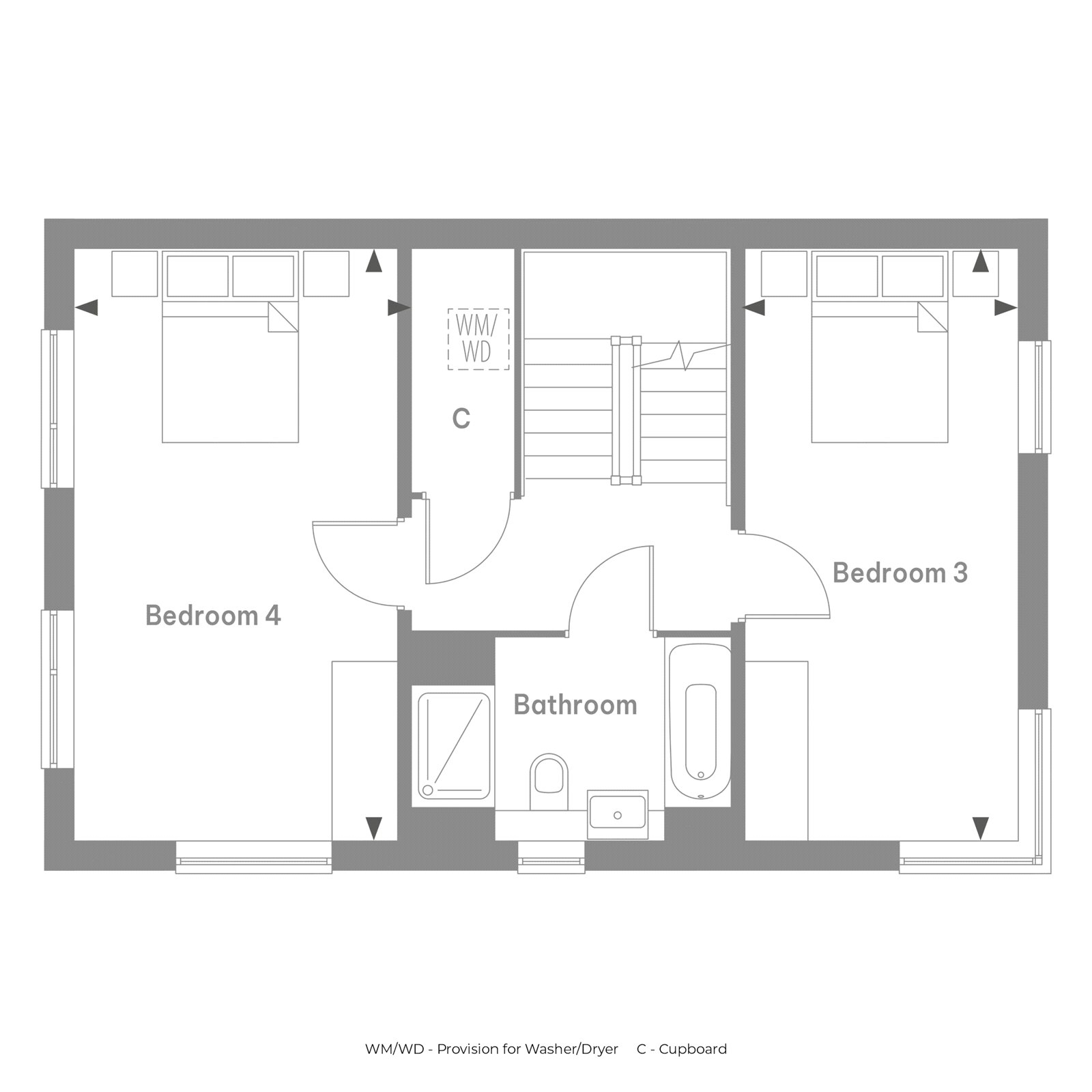 Plot 65 The Wickson, 12, Stonebond At Waterbeach, Cambridge floorplan