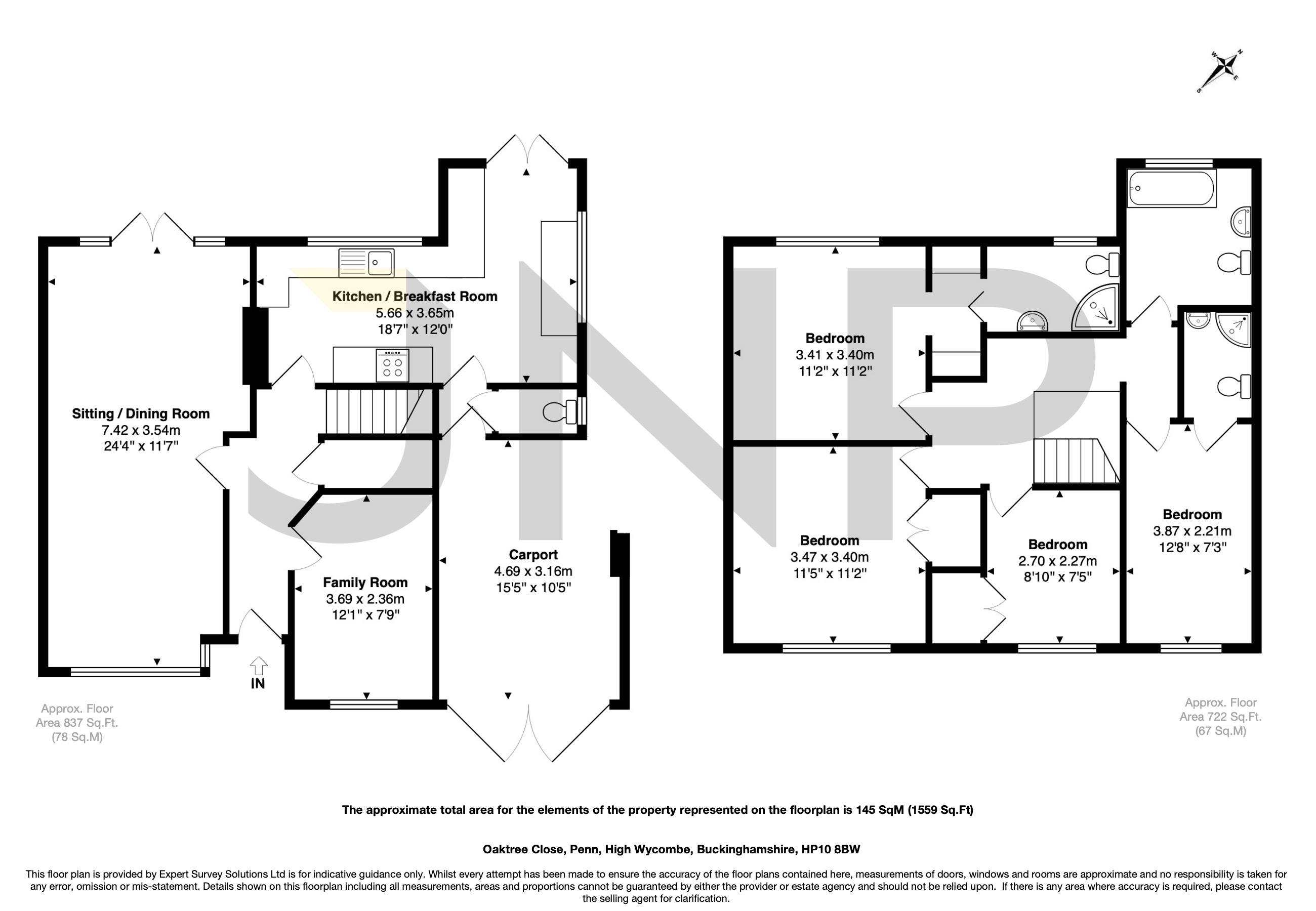 8, Oaktree Close, High Wycombe floorplan