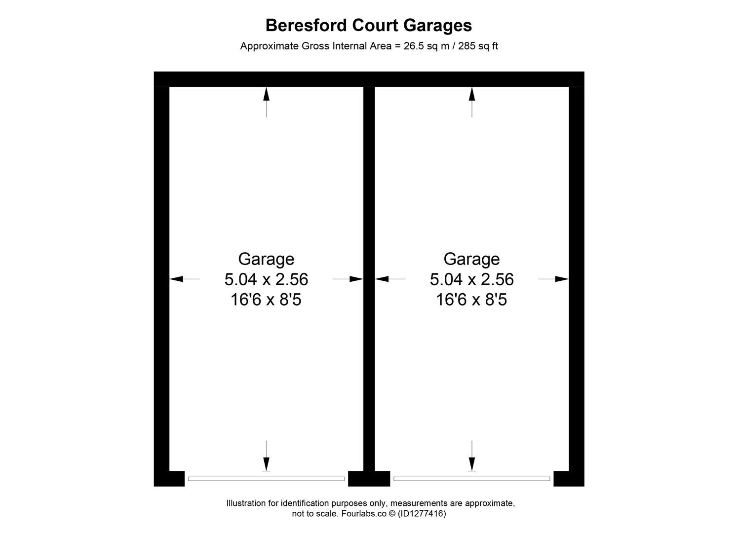 Garages C & D, Beresford Court, Somerhill Road, Hove floorplan