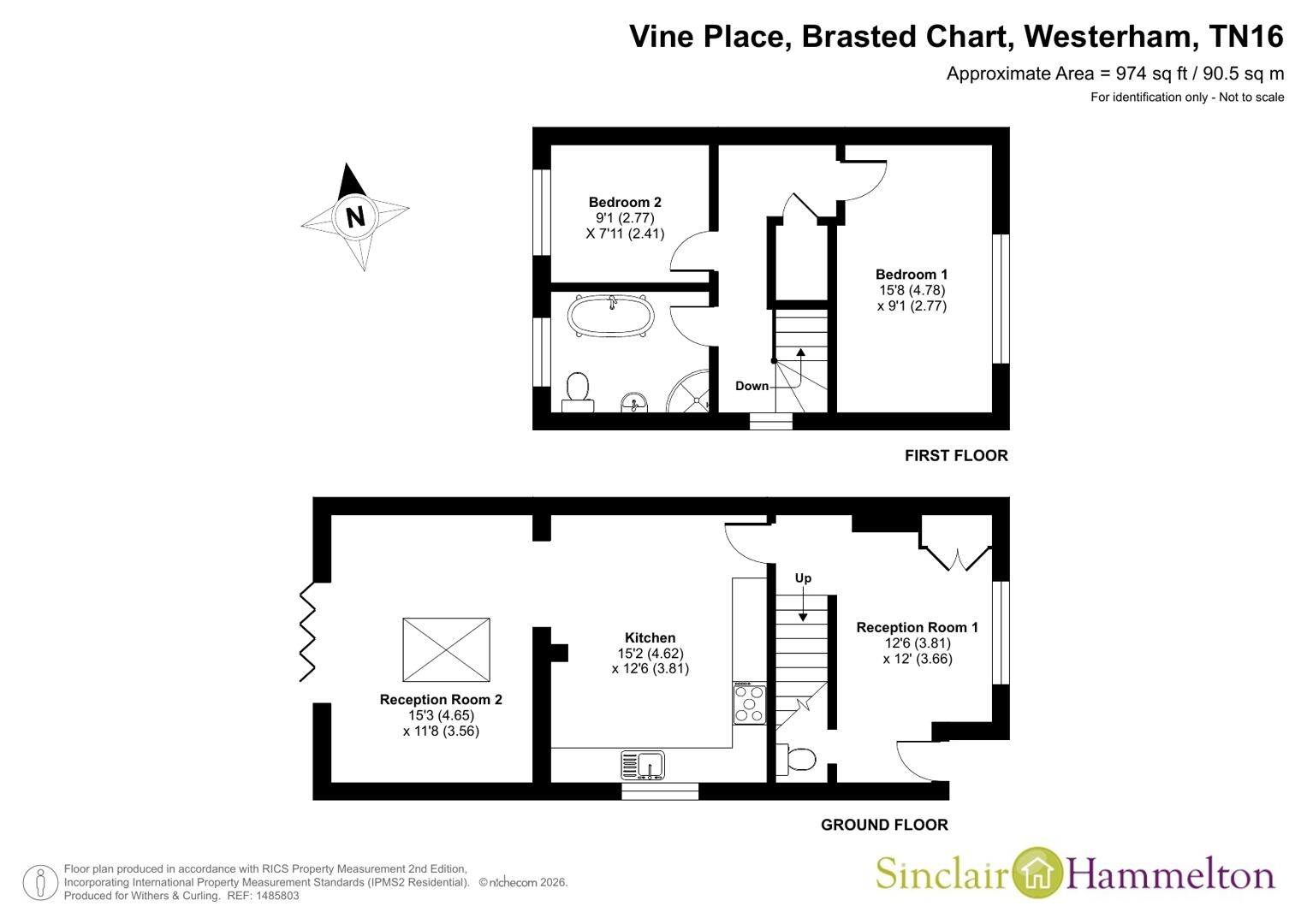 1, Vine Place, Westerham floorplan