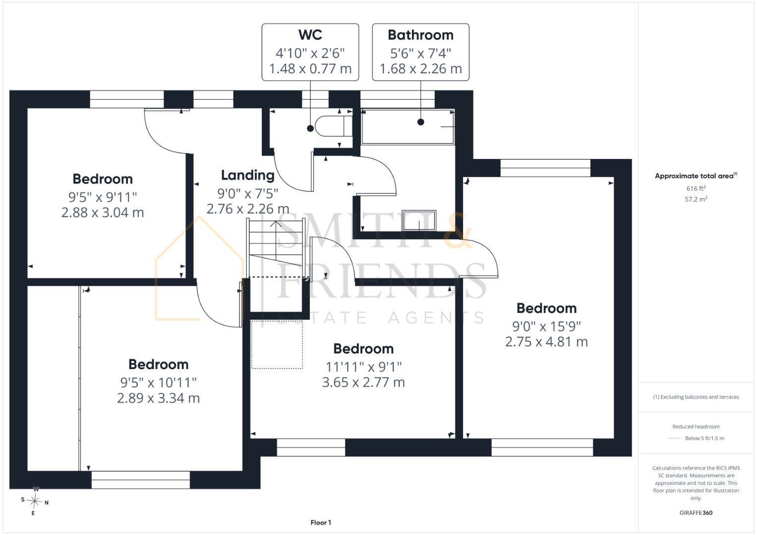2, Crieff Walk, Hartlepool floorplan