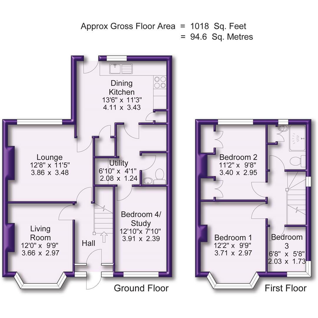 22, Raven Road, Altrincham floorplan