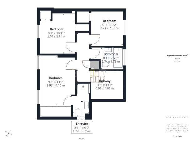 8, The Burgage, Market Drayton floorplan