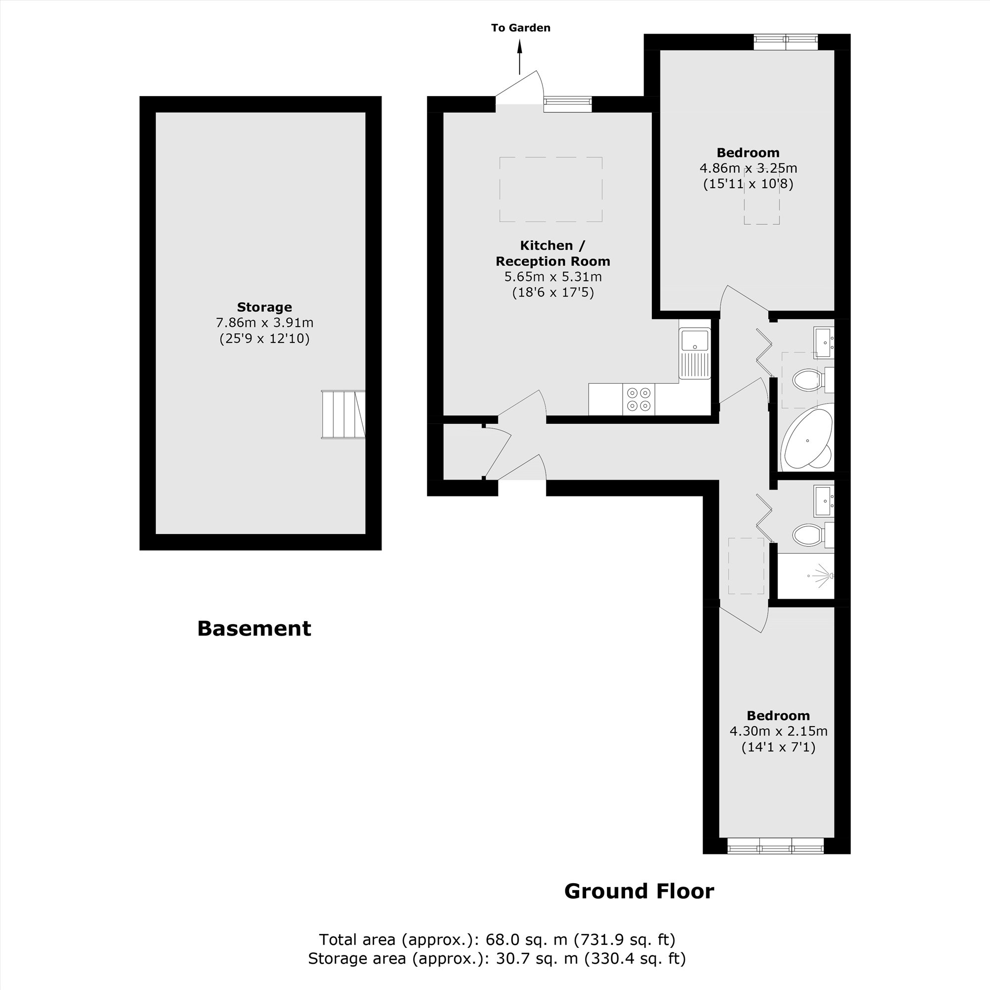 Flat 2, 21, St Andrews Road, Acton floorplan