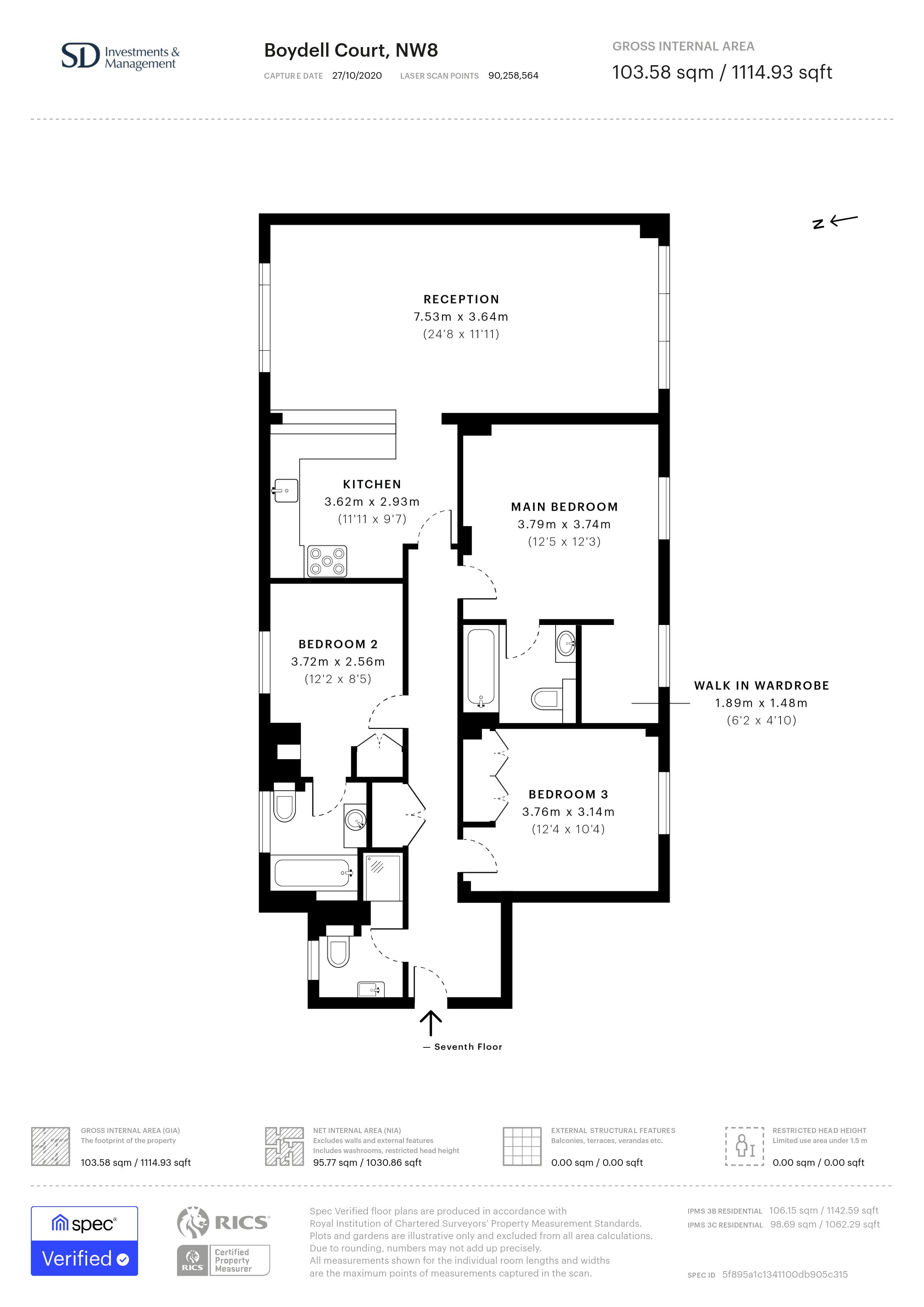 Boydell Court , St. Johns Wood Park, London floorplan