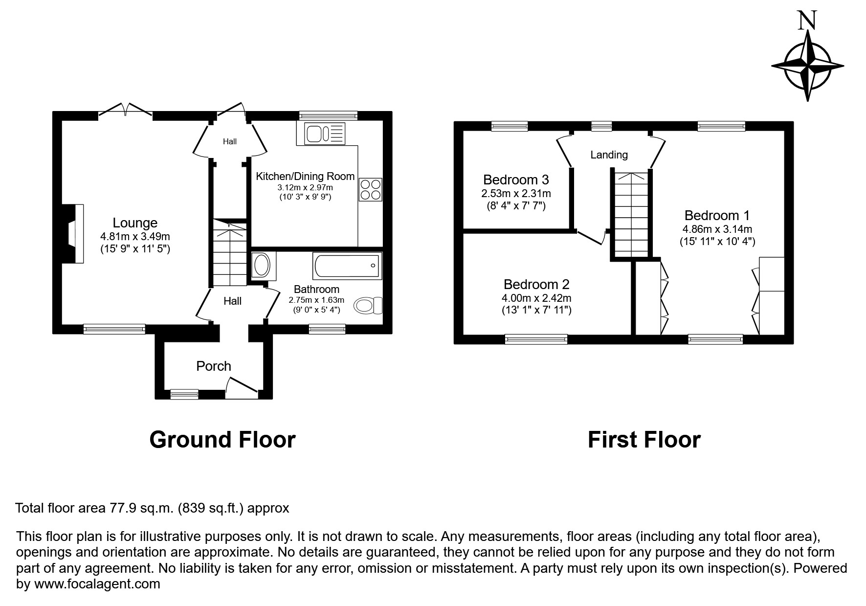 13, Salmonsbury Cottages, Bourton-On-The-Water floorplan