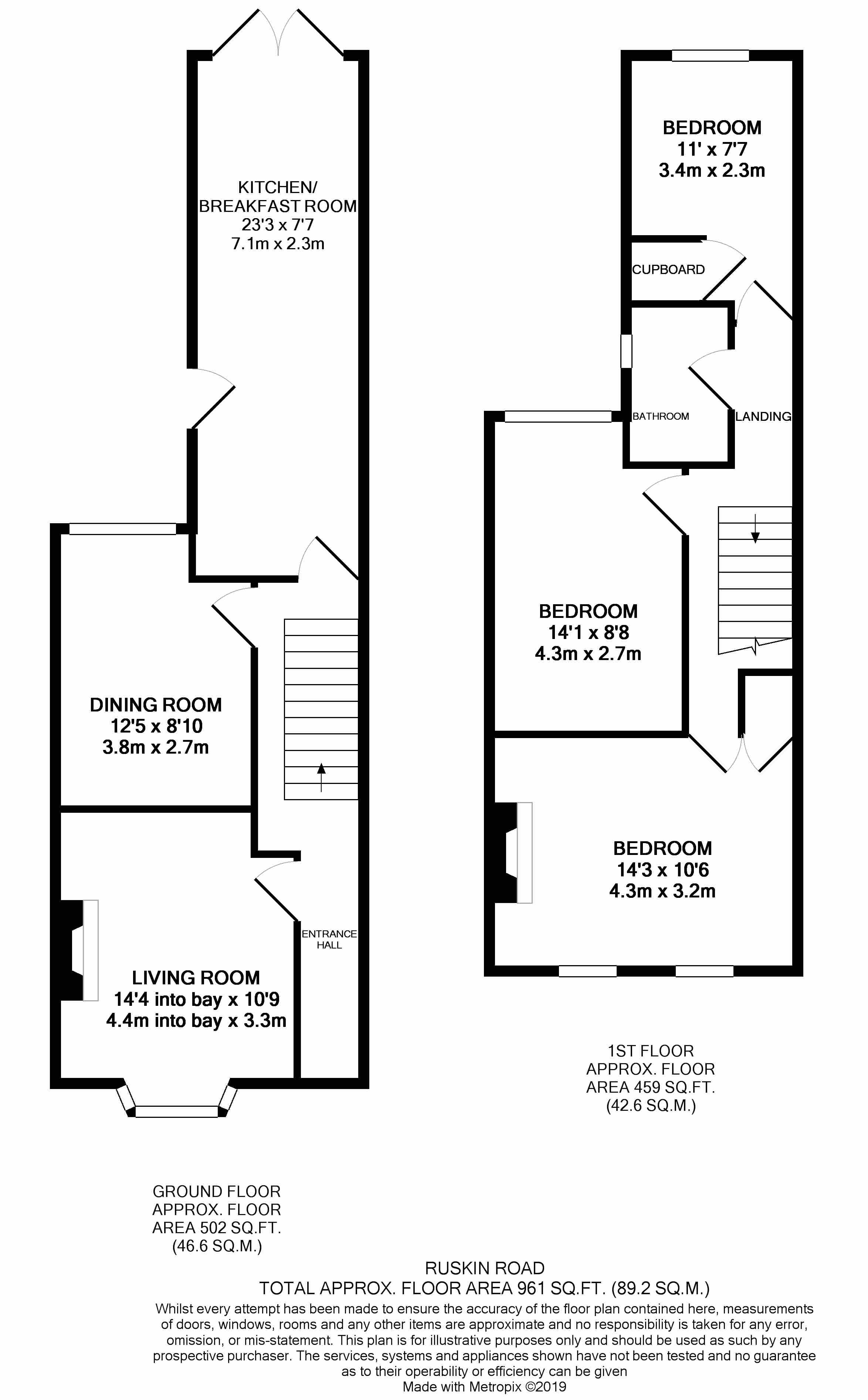 3 Bedrooms Terraced house for sale in Ruskin Road, Kingsthorpe, Northampton NN2