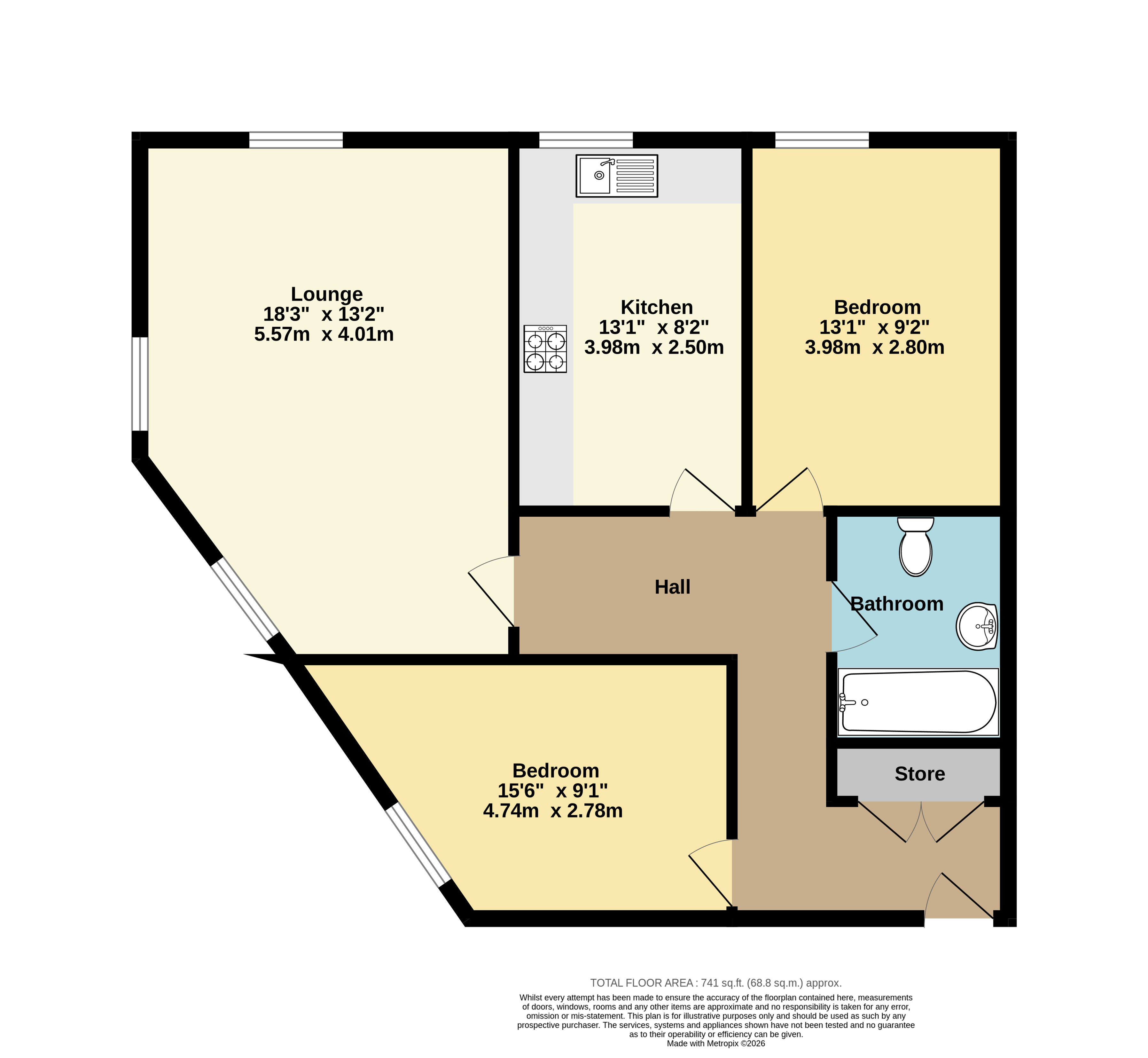 Flat 1, 14-16, Canterbury Road, Kent floorplan