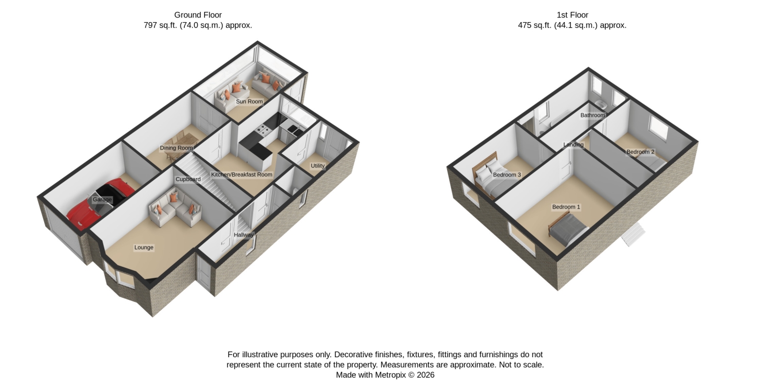 3, TROUTBECK WAY, SOUTH SHIELDS floorplan