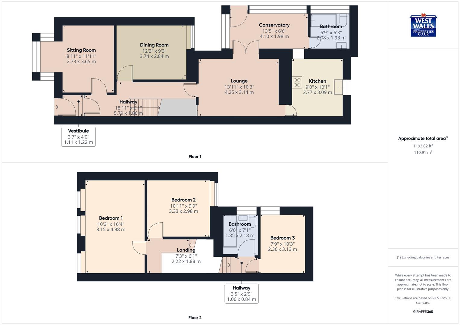 Frondeg Terrace, Llanelli floorplan