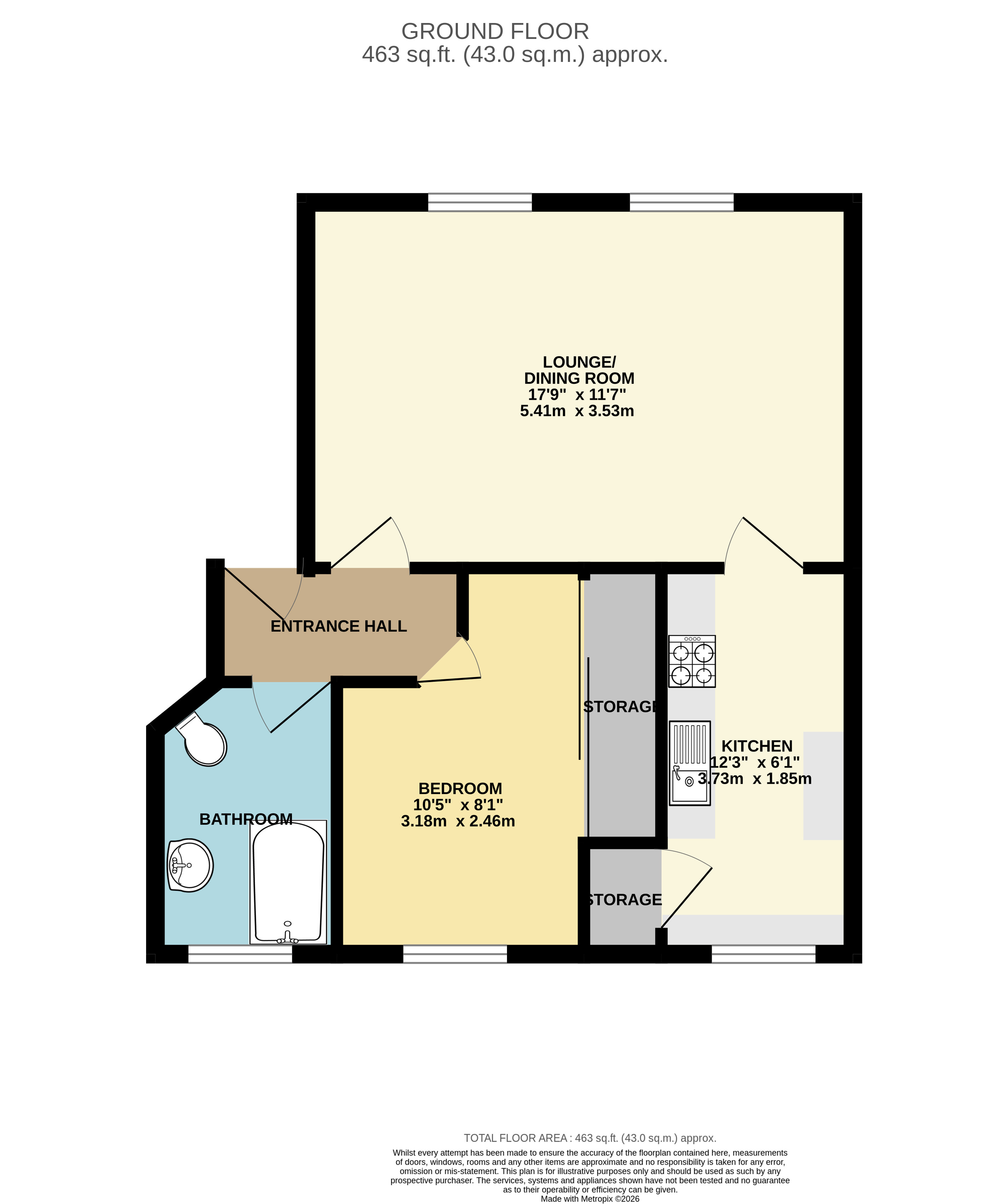 Flat 14, The Old Mill House, Westbury floorplan