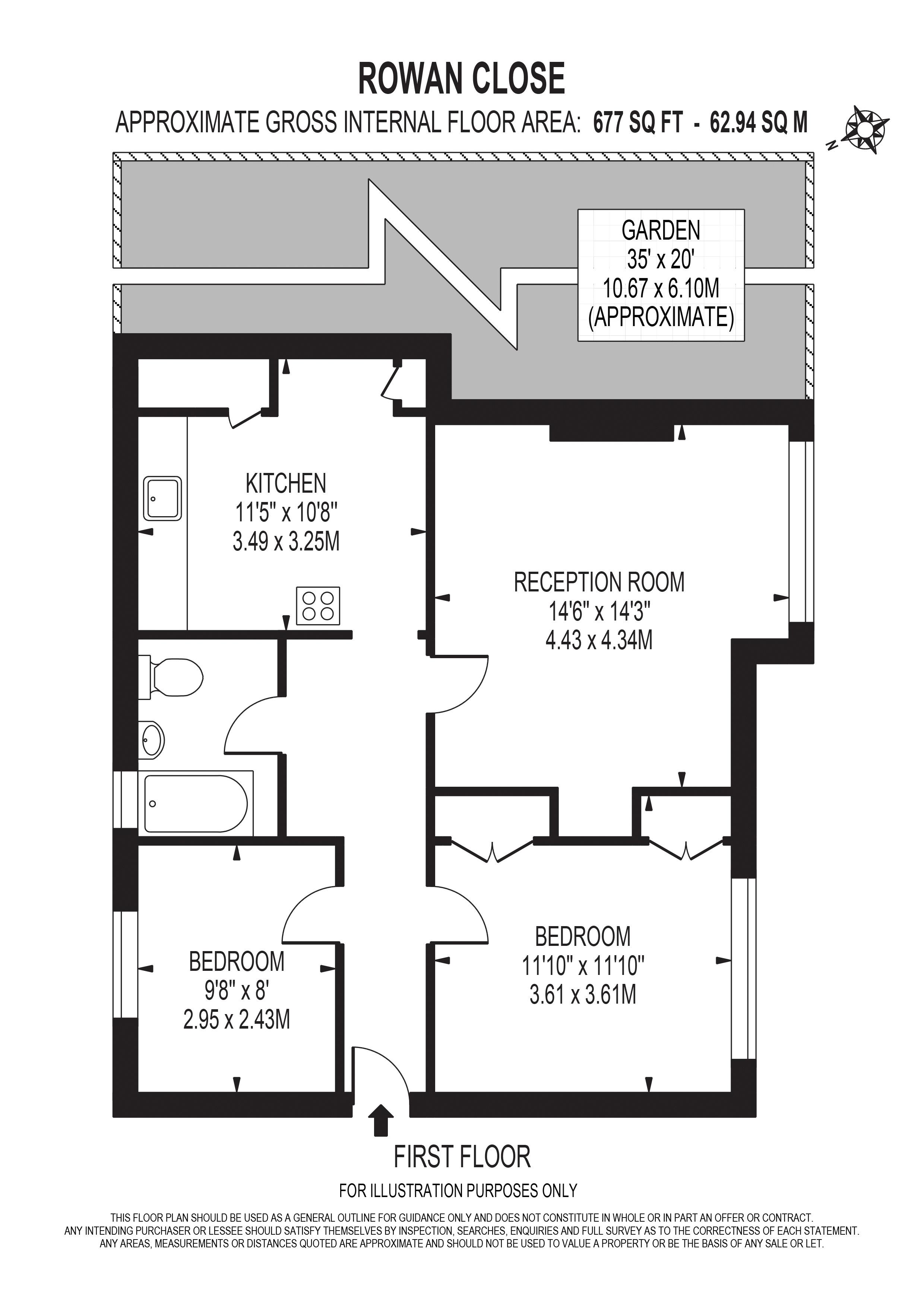 2 Bedrooms Flat for sale in Rowan Close, London SW16