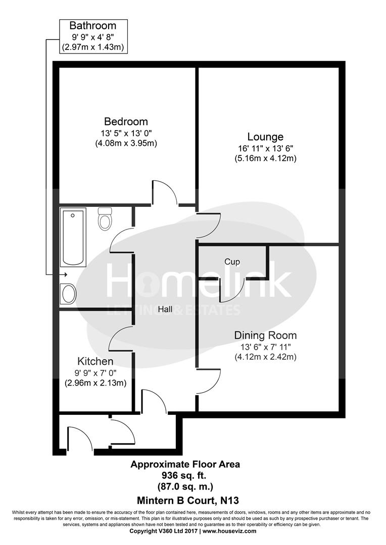 90, Mintern Close, Palmers Green floorplan