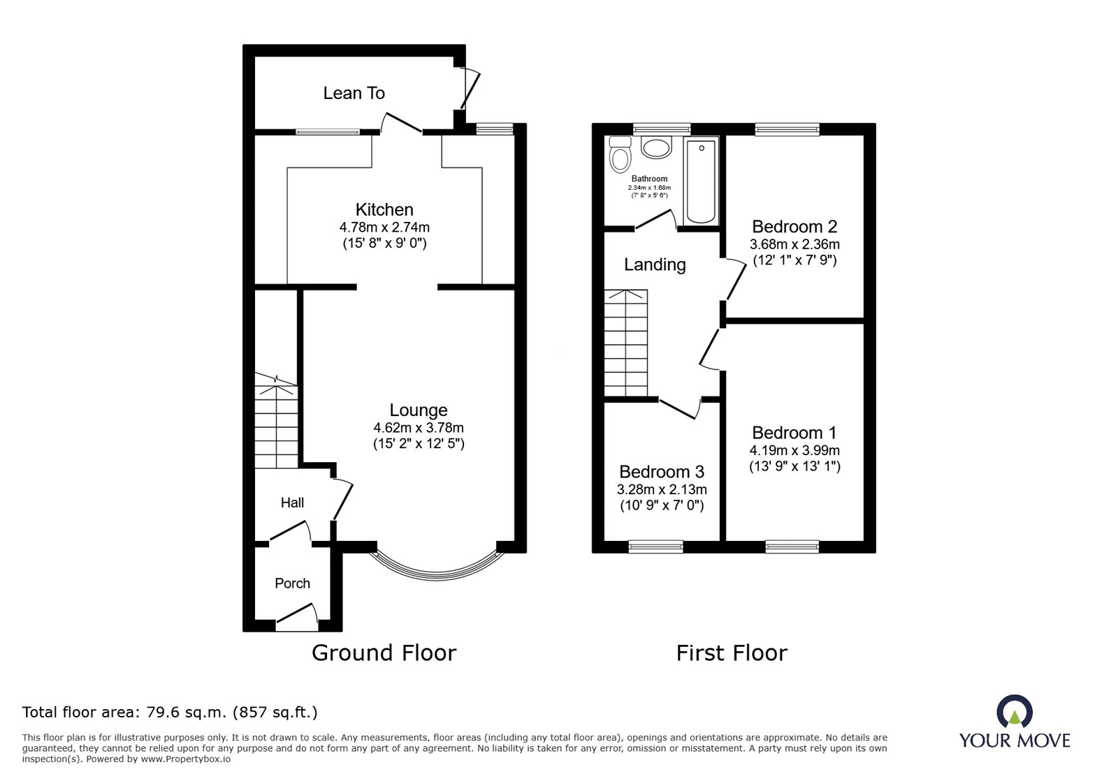 16, Grosvenor Street, Staffordshire floorplan