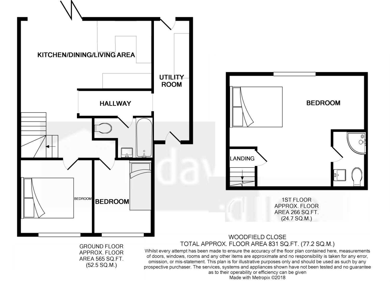 3 Bedrooms Bungalow for sale in Woodfield Close, Stansted CM24