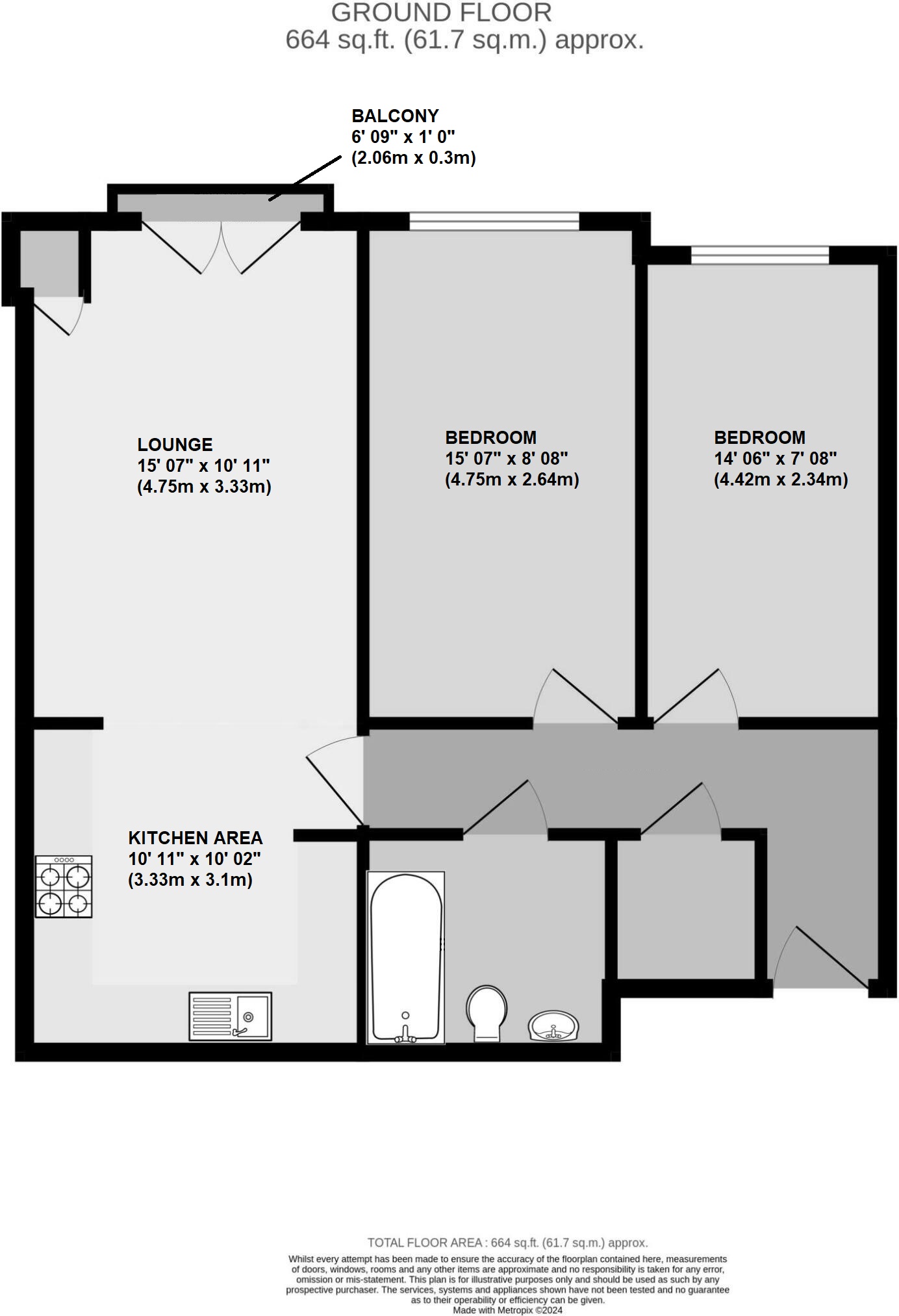 Flat 23 Seven Stiles Court, Ranmore Path, Orpington floorplan