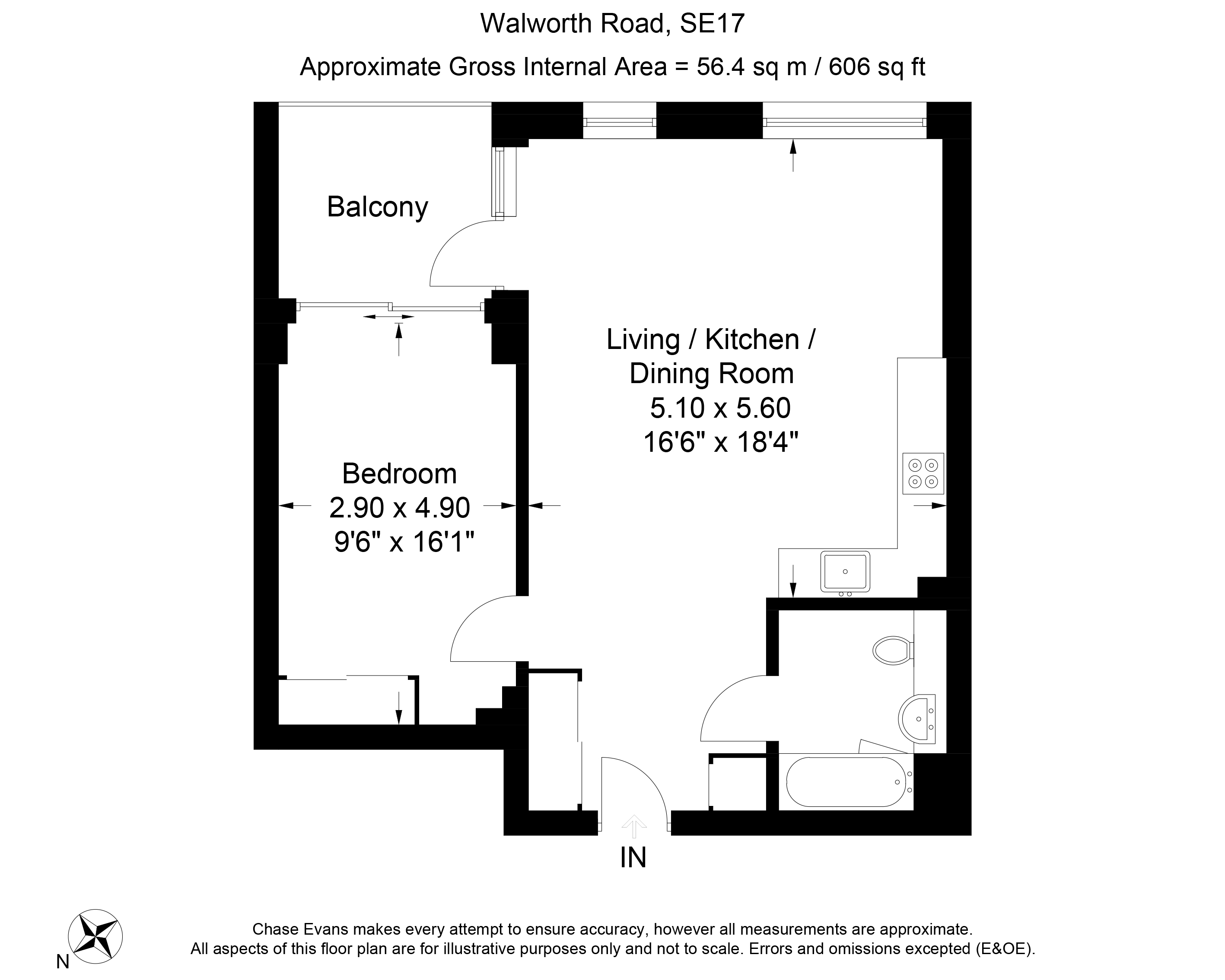 1 Bedrooms Flat to rent in Ferraro House, Elephant Park, London SE17