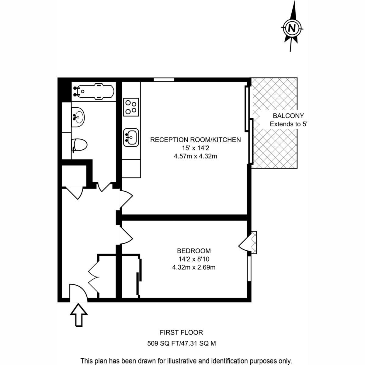 Flat Flat 101, Hester House 72-78, Conington Road, London floorplan