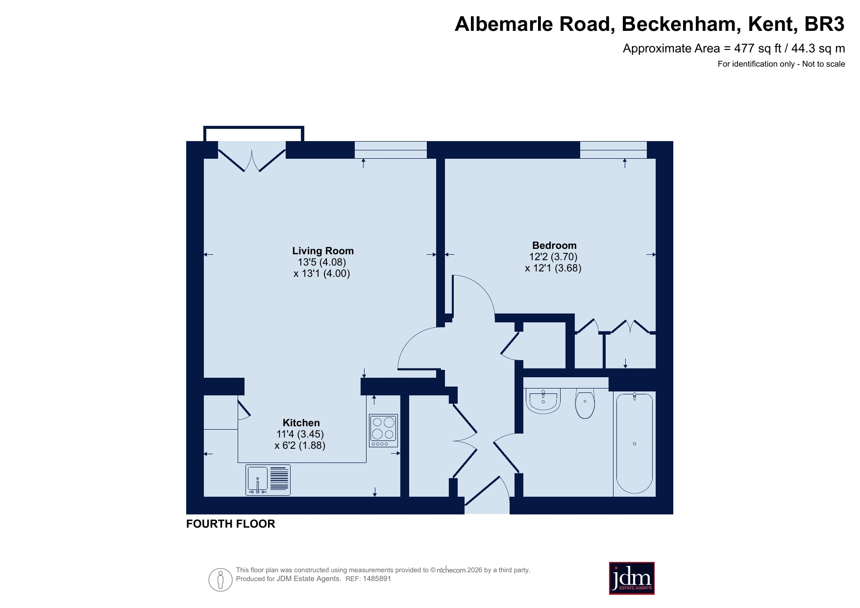 Flat 25 Lait House,, 1, Albemarle Road,, Kent, floorplan