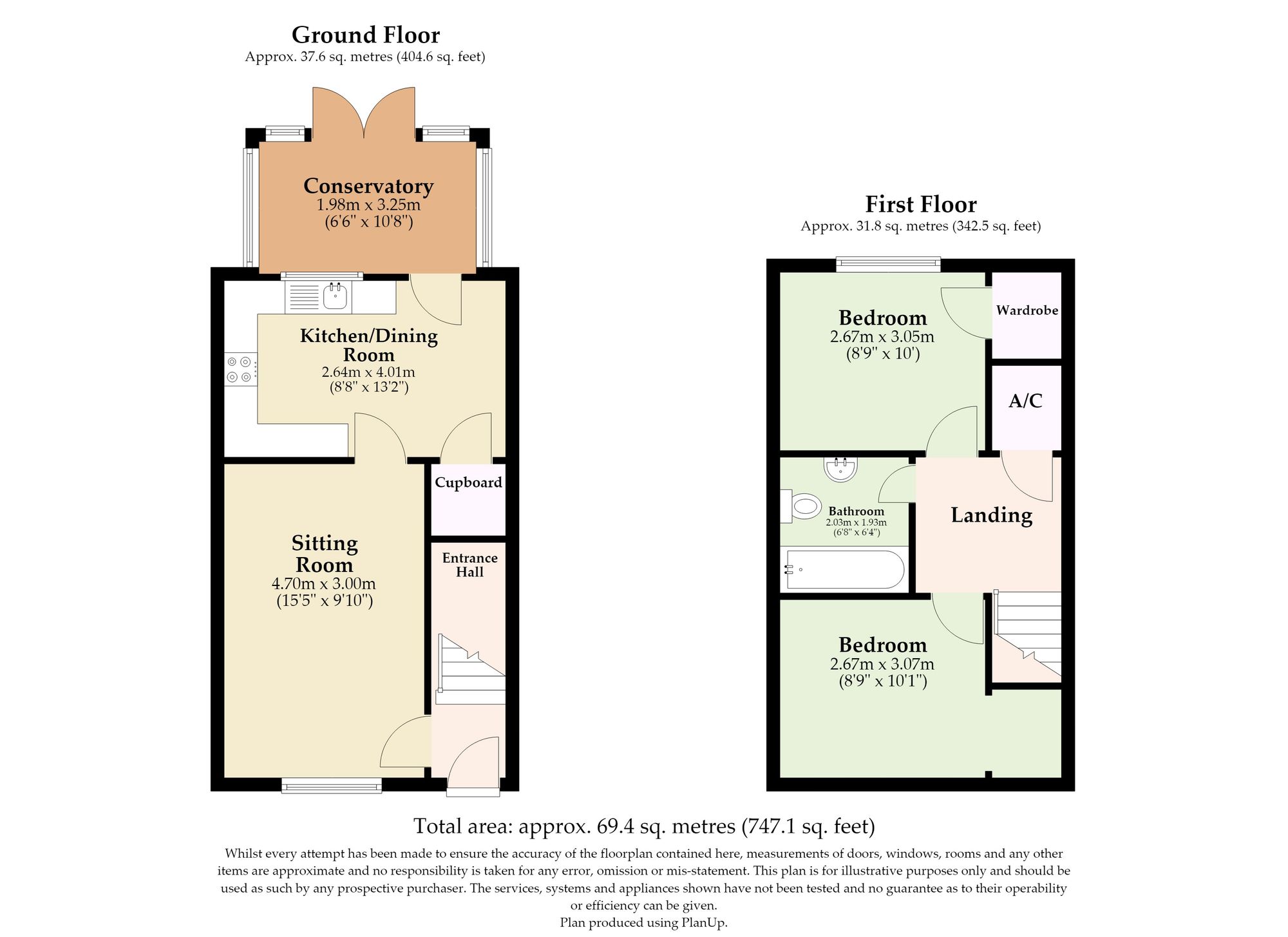 12 Airedale Close, Norwich floorplan