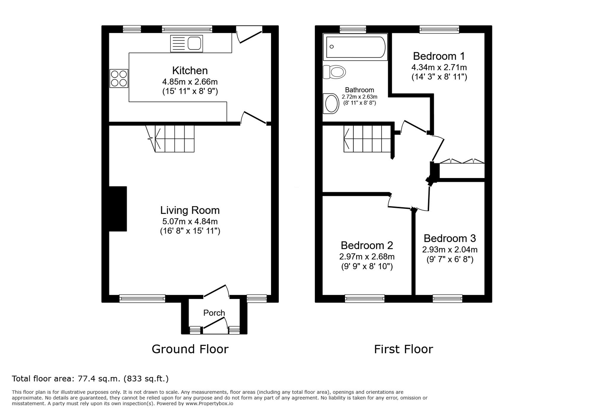 3 Sunny Bank West End, Chester floorplan