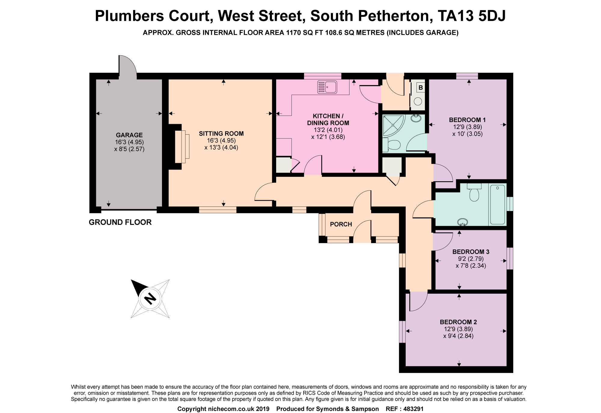 3 Bedrooms Detached bungalow for sale in Plumbers Court, West Street, South Petherton, Somerset TA13
