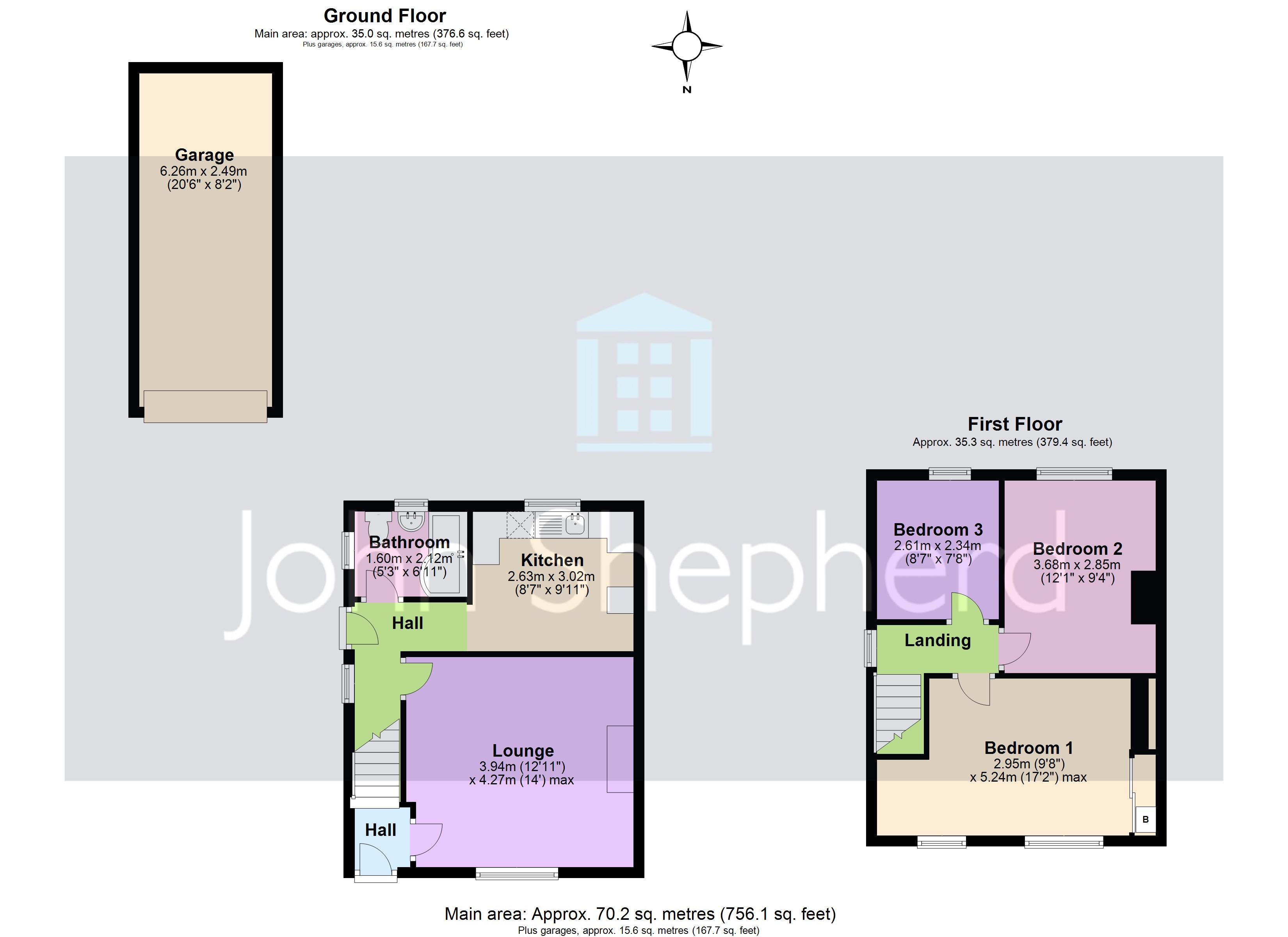 342, Cemetery Road, Staffordshire floorplan