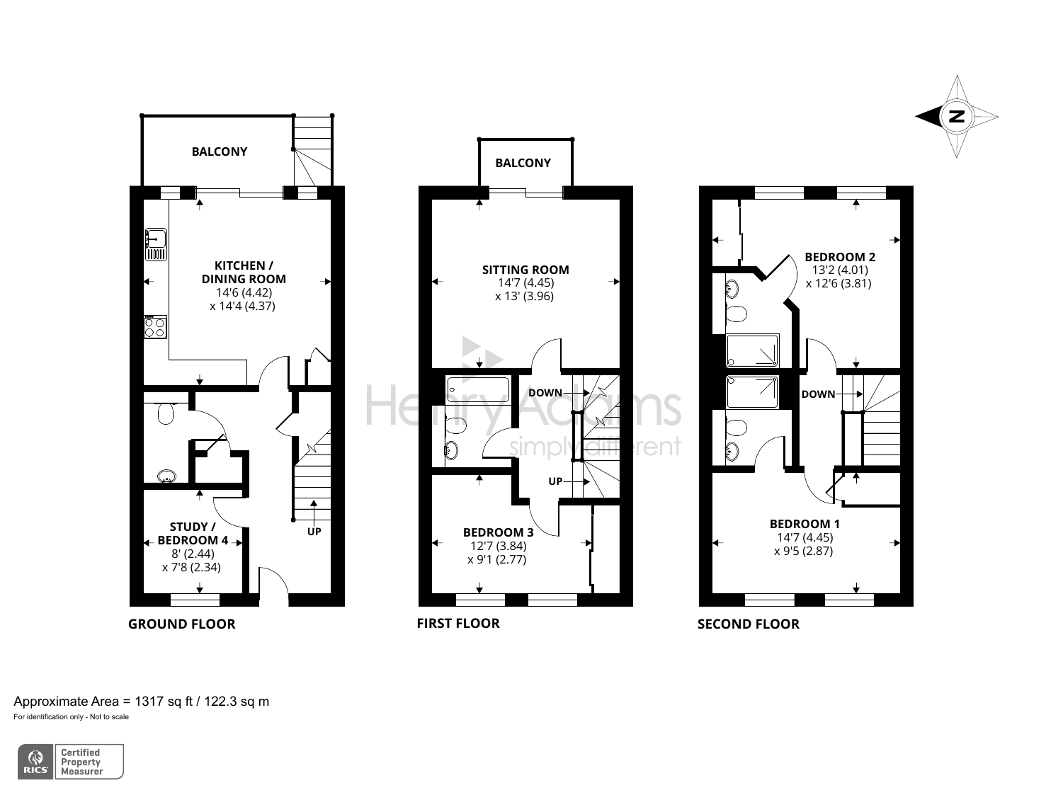 46 John Rennie Road, Chichester, West Sussex PO19, 4 bedroom semi