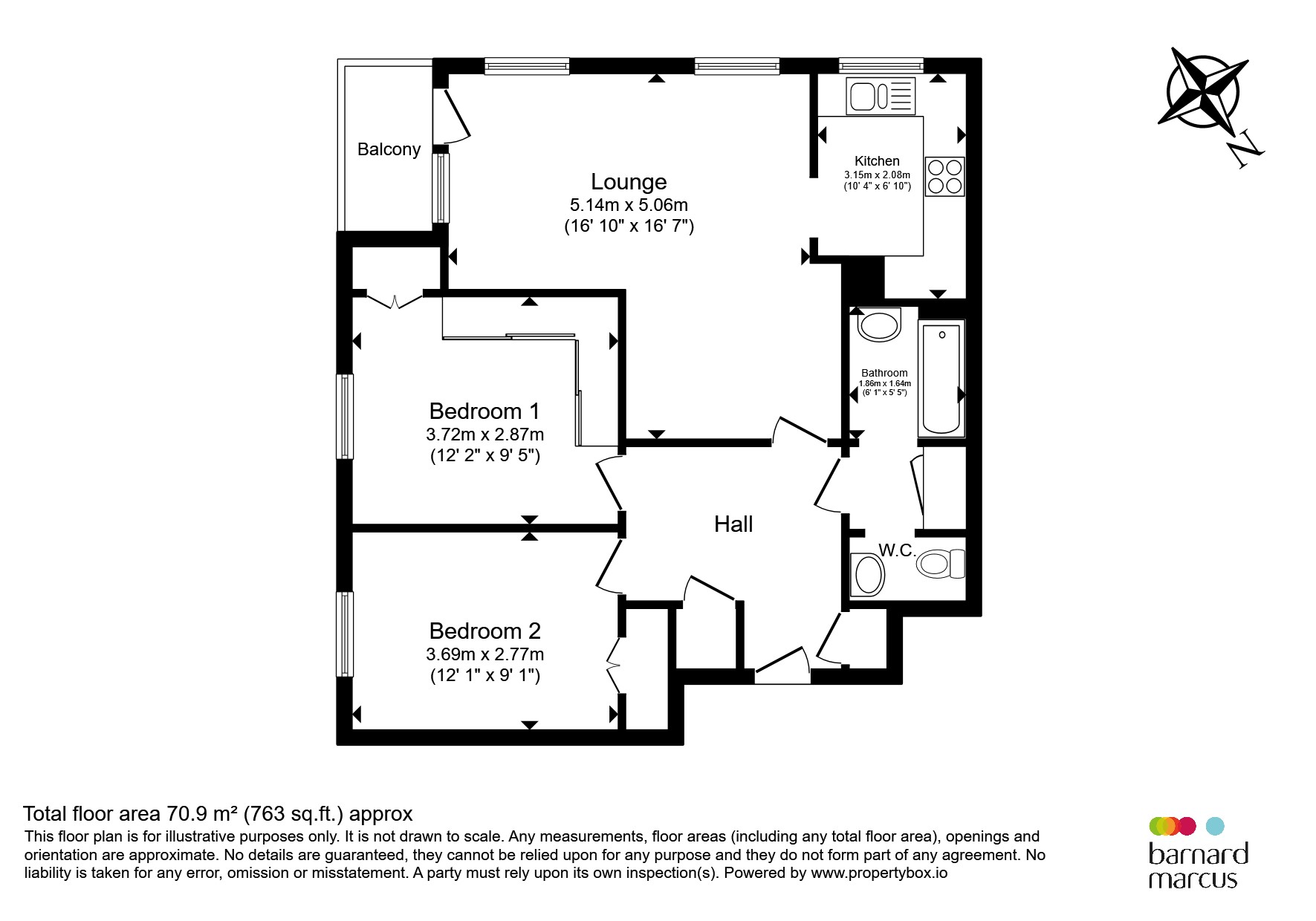 17, Alford Court, Bonchurch Close, Sutton floorplan
