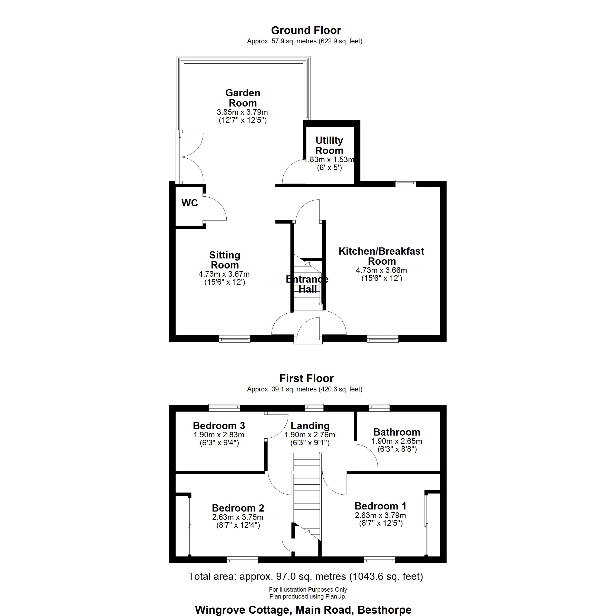 Wingrove Cottage, Main Road, Newark floorplan