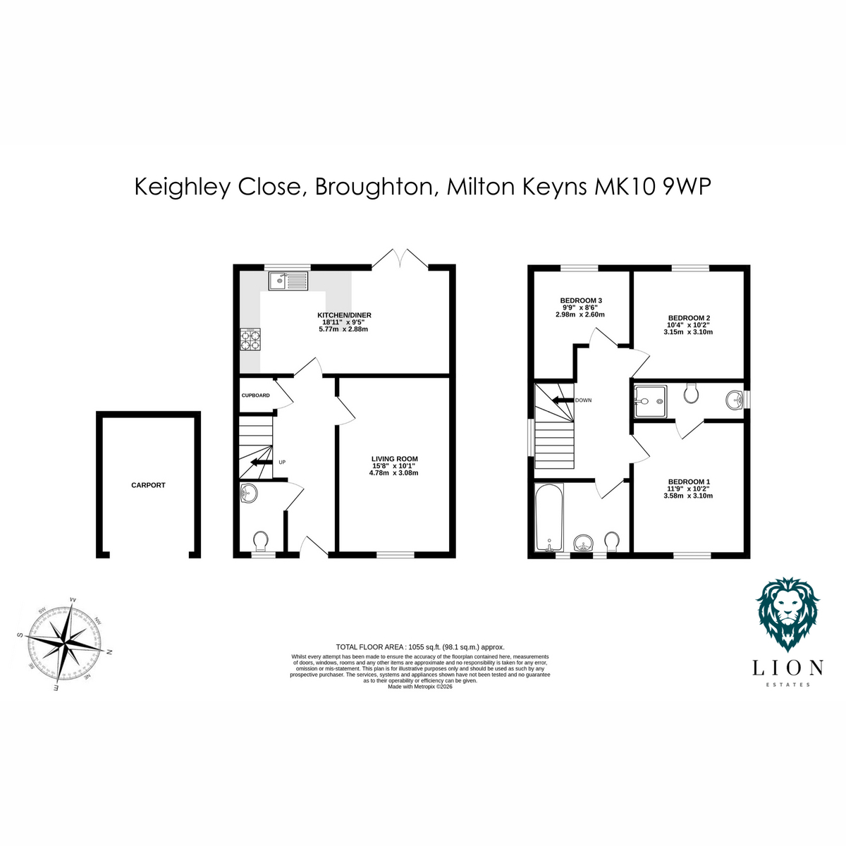 7, Keighley Close, Milton Keynes floorplan