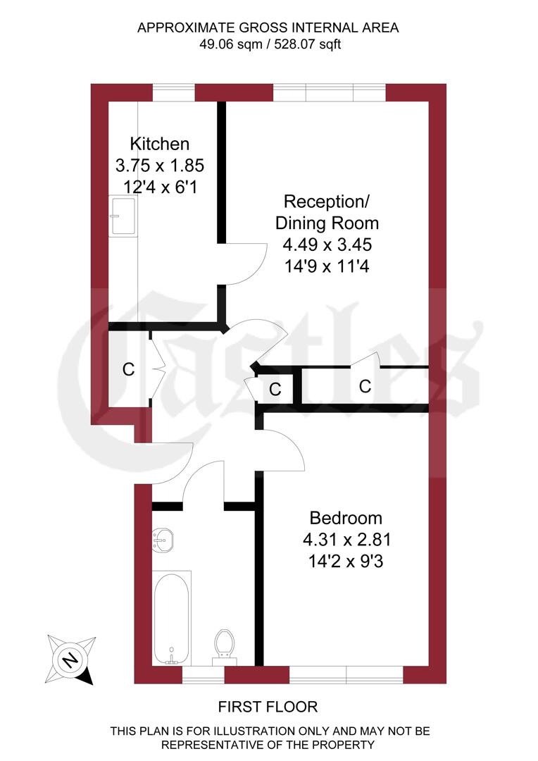 101, Burncroft Avenue, Enfield floorplan