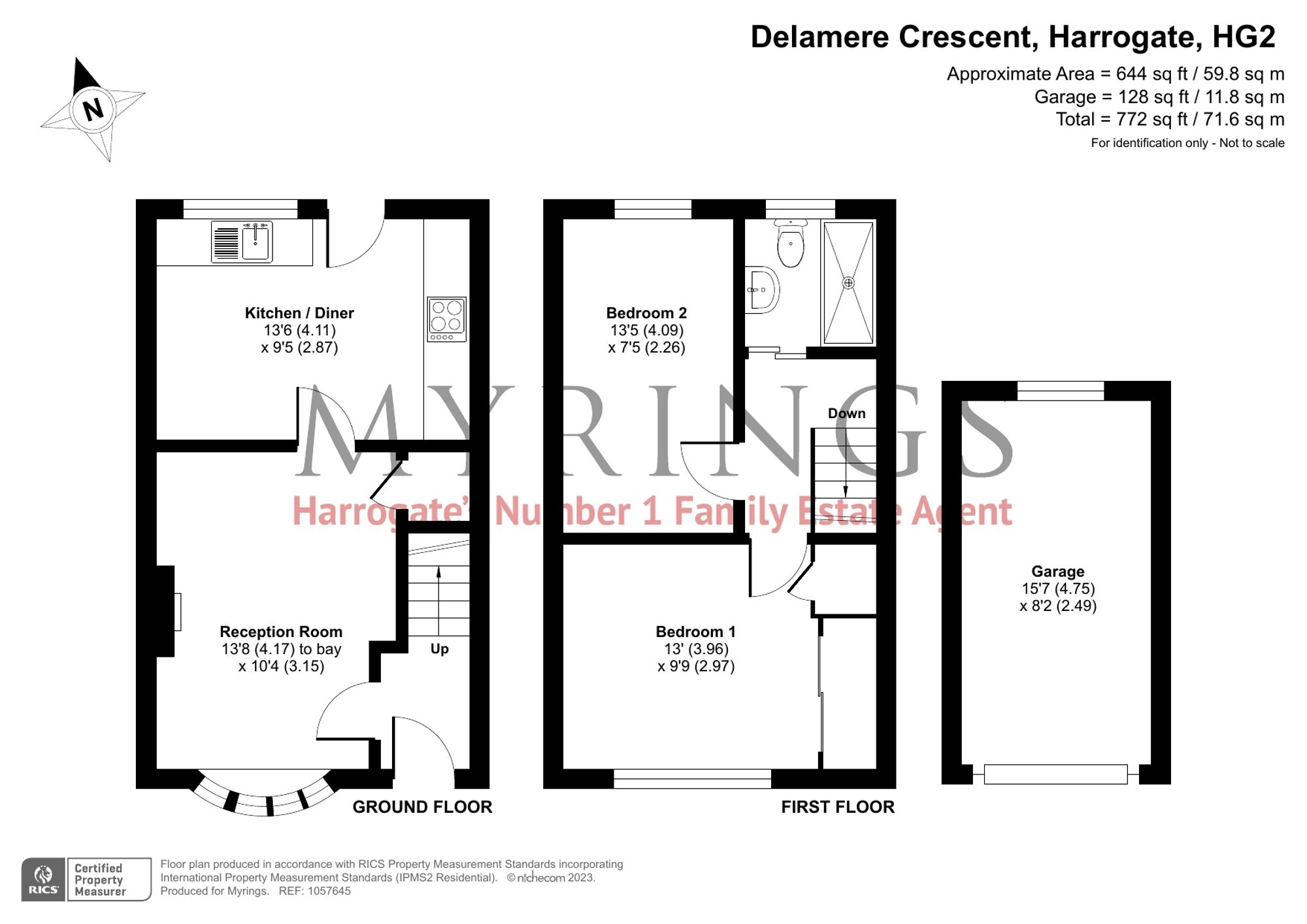 5 Delamere Crescent, Harrogate floorplan
