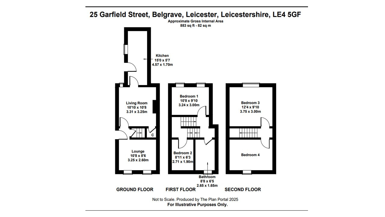 25, Garfield Street, Leicester floorplan