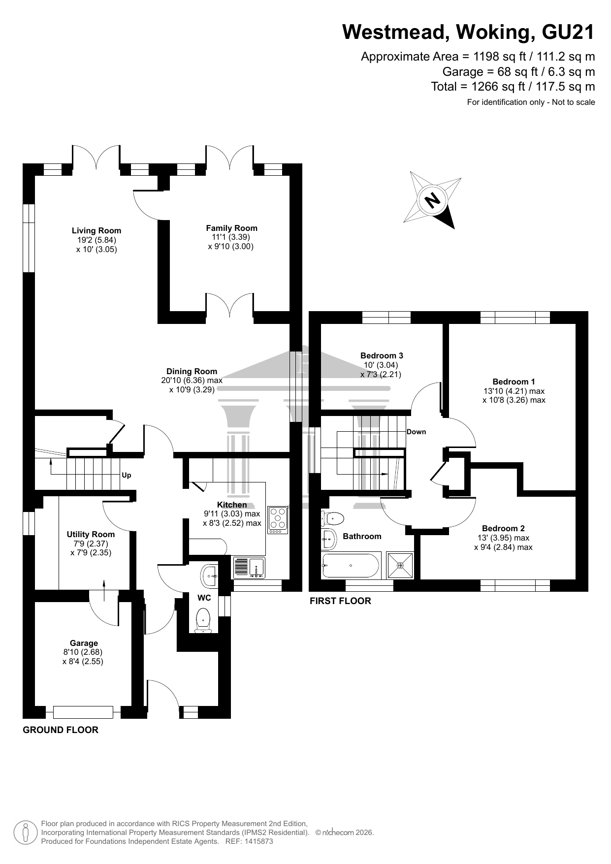 10 Westmead, Woking floorplan