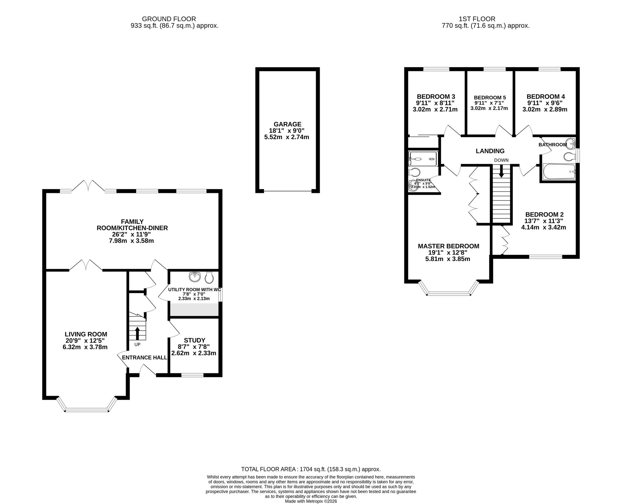 5 Weaver Brook Way, Nantwich floorplan