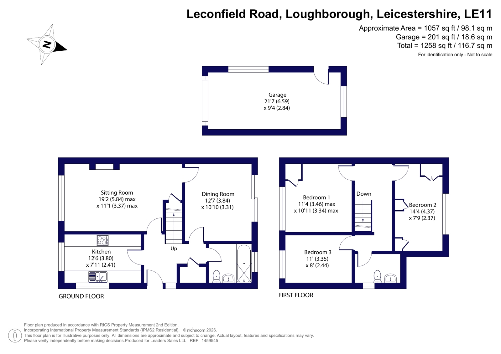 21, Leconfield Road, Leicestershire floorplan