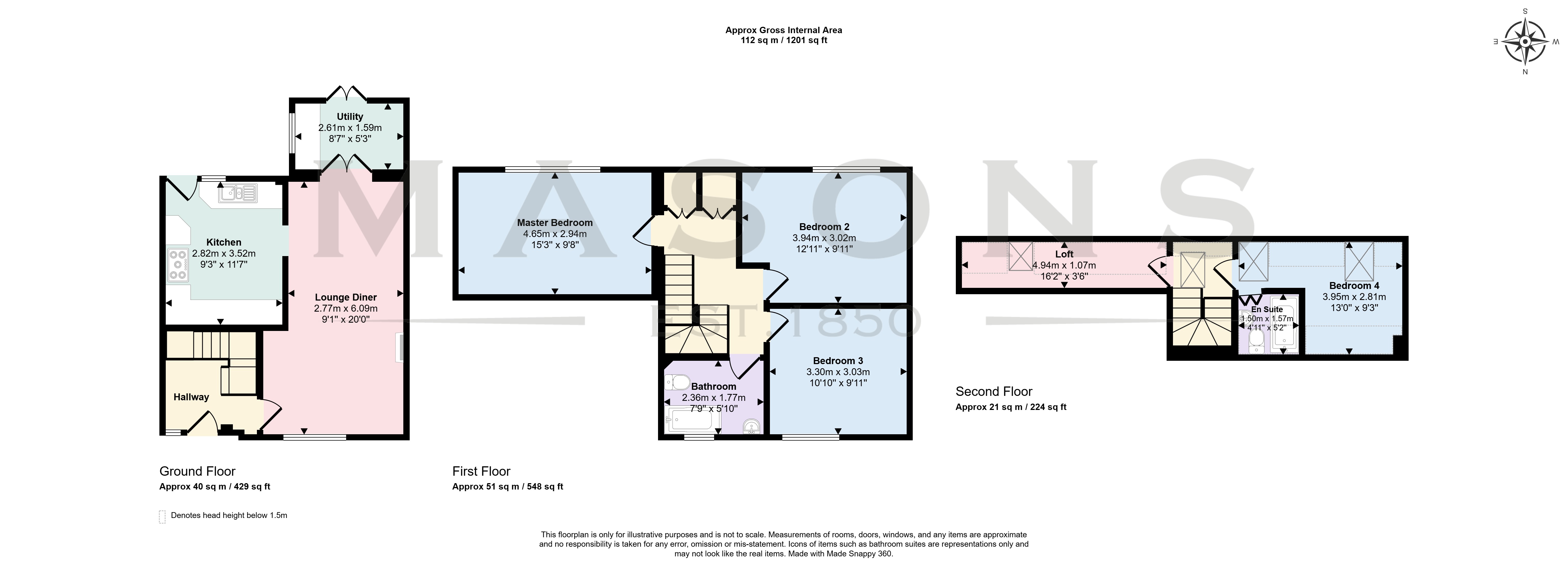 58a, James Street, Louth floorplan