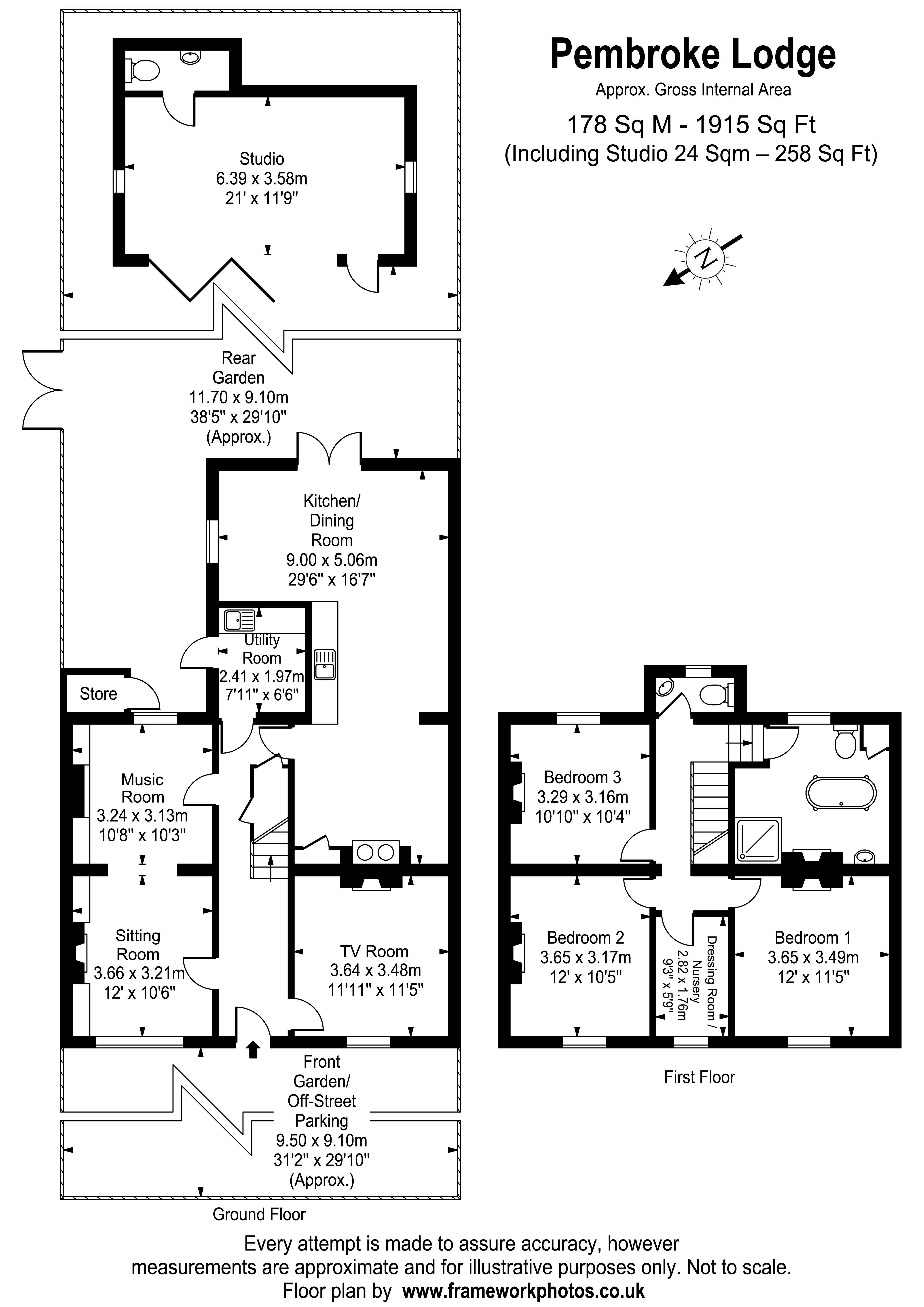 Pembroke Lodge, Portsmouth Road, Thames Ditton floorplan