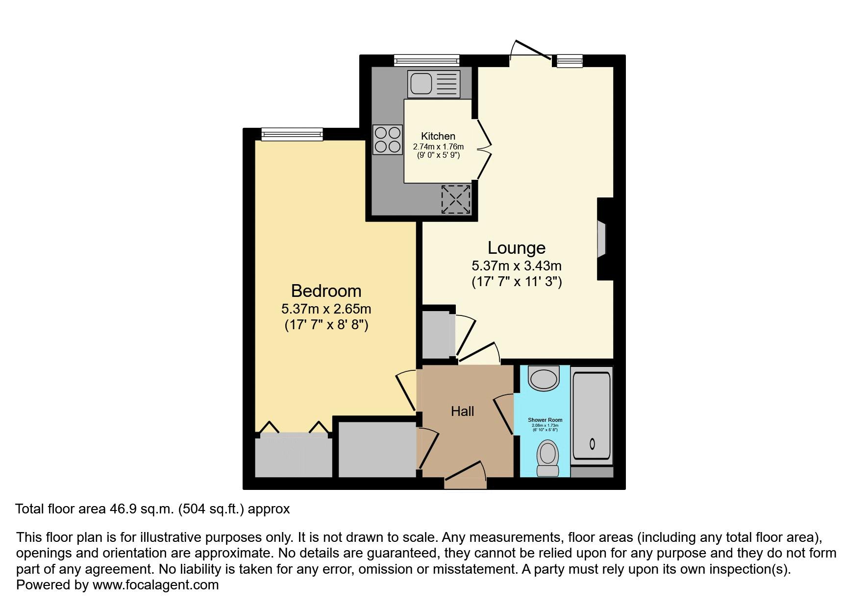 5, Bronte Court, Exmouth floorplan